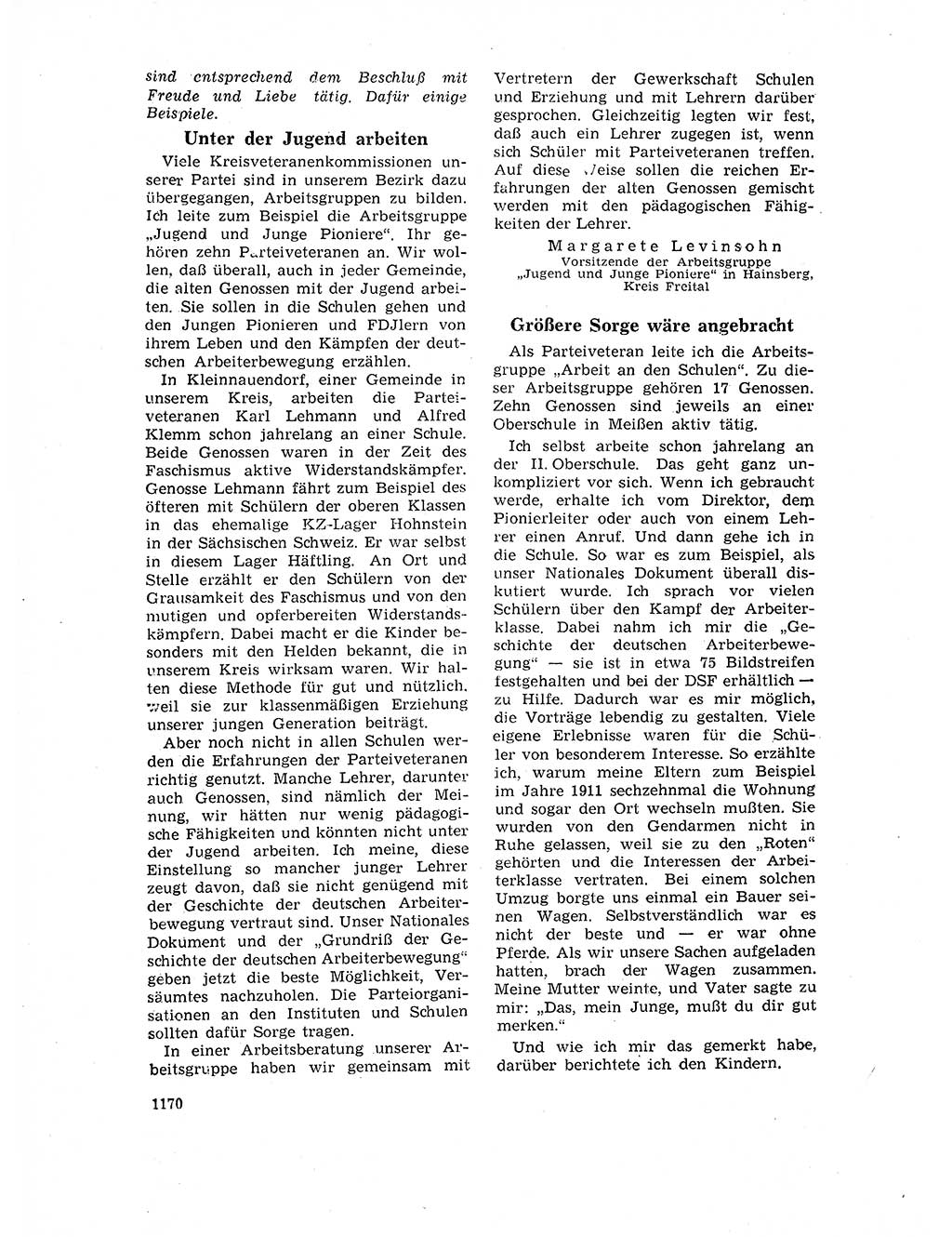 Neuer Weg (NW), Organ des Zentralkomitees (ZK) der SED (Sozialistische Einheitspartei Deutschlands) für Fragen des Parteilebens, 17. Jahrgang [Deutsche Demokratische Republik (DDR)] 1962, Seite 1170 (NW ZK SED DDR 1962, S. 1170)