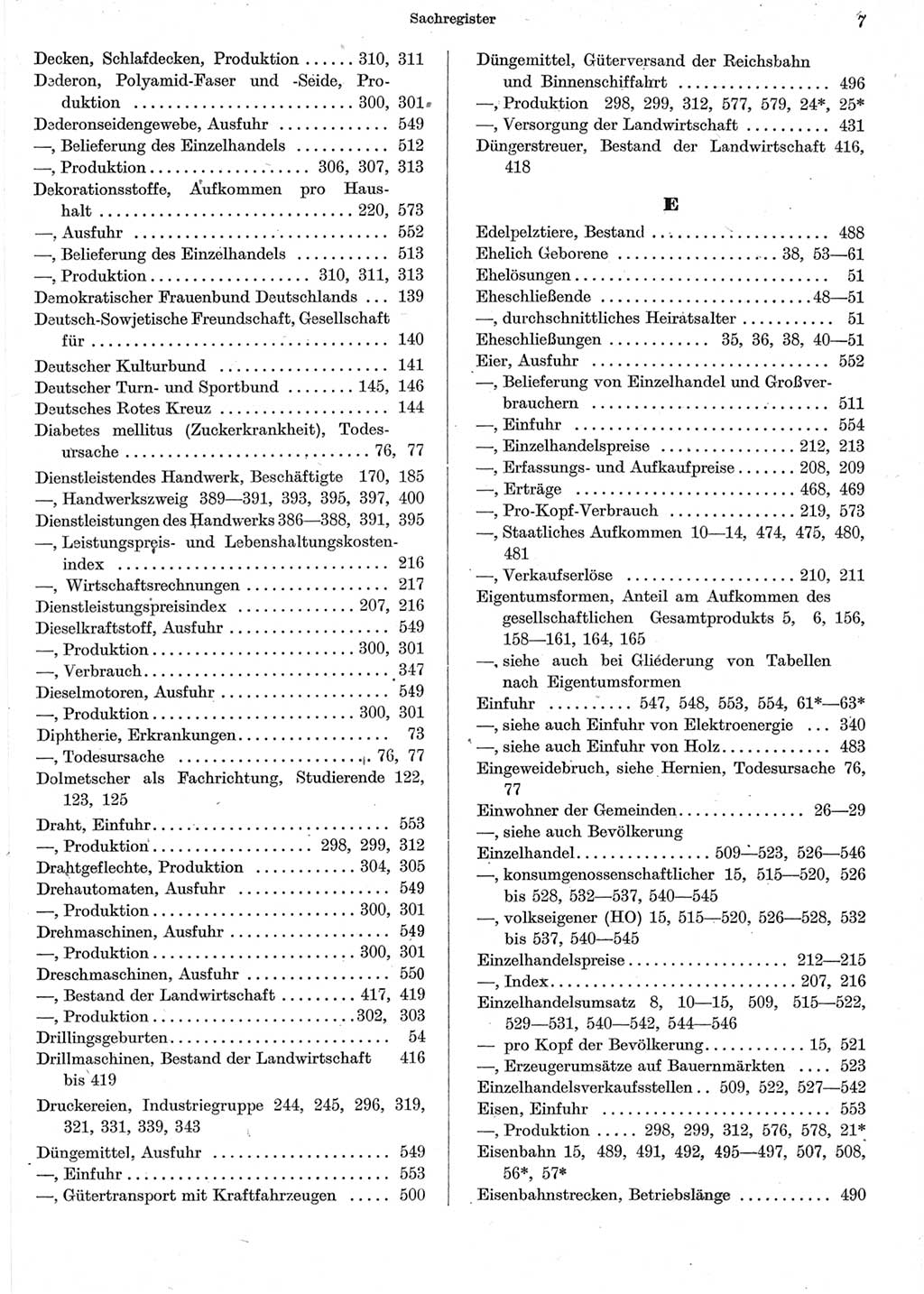 Statistisches Jahrbuch der Deutschen Demokratischen Republik (DDR) 1962, Seite 7 (Stat. Jb. DDR 1962, S. 7)