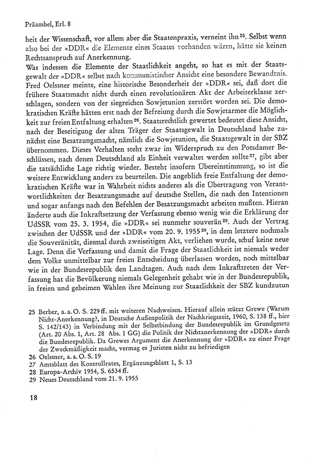 Verfassung der Sowjetischen Besatzungszone (SBZ) Deutschlands [Deutsche Demokratische Republik (DDR)], Text und Kommentar [Bundesrepublik Deutschland (BRD)] 1962, Seite 18 (Verf. SBZ Dtl. DDR Komm. BRD 1962, S. 18)