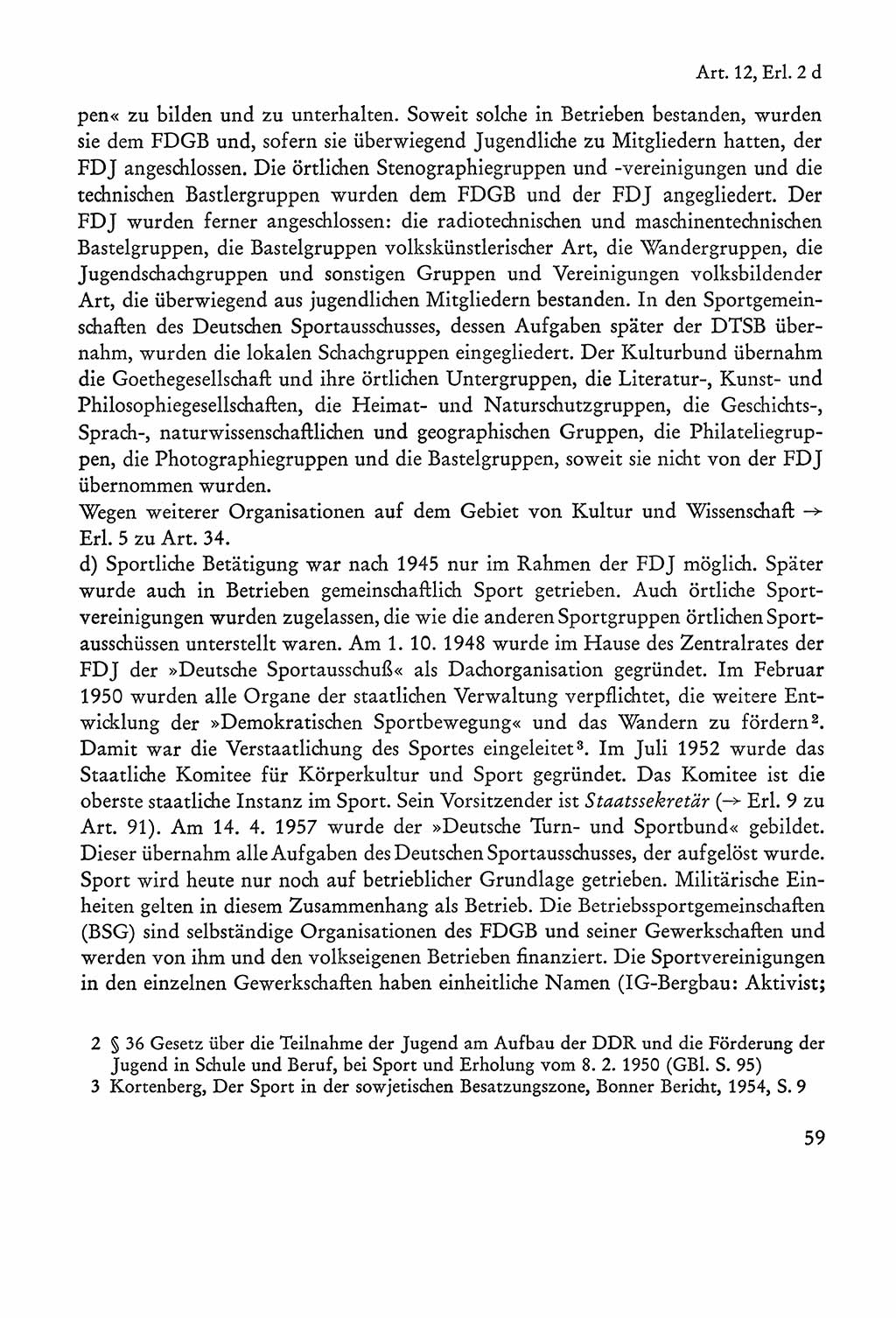 Verfassung der Sowjetischen Besatzungszone (SBZ) Deutschlands [Deutsche Demokratische Republik (DDR)], Text und Kommentar [Bundesrepublik Deutschland (BRD)] 1962, Seite 59 (Verf. SBZ Dtl. DDR Komm. BRD 1962, S. 59)