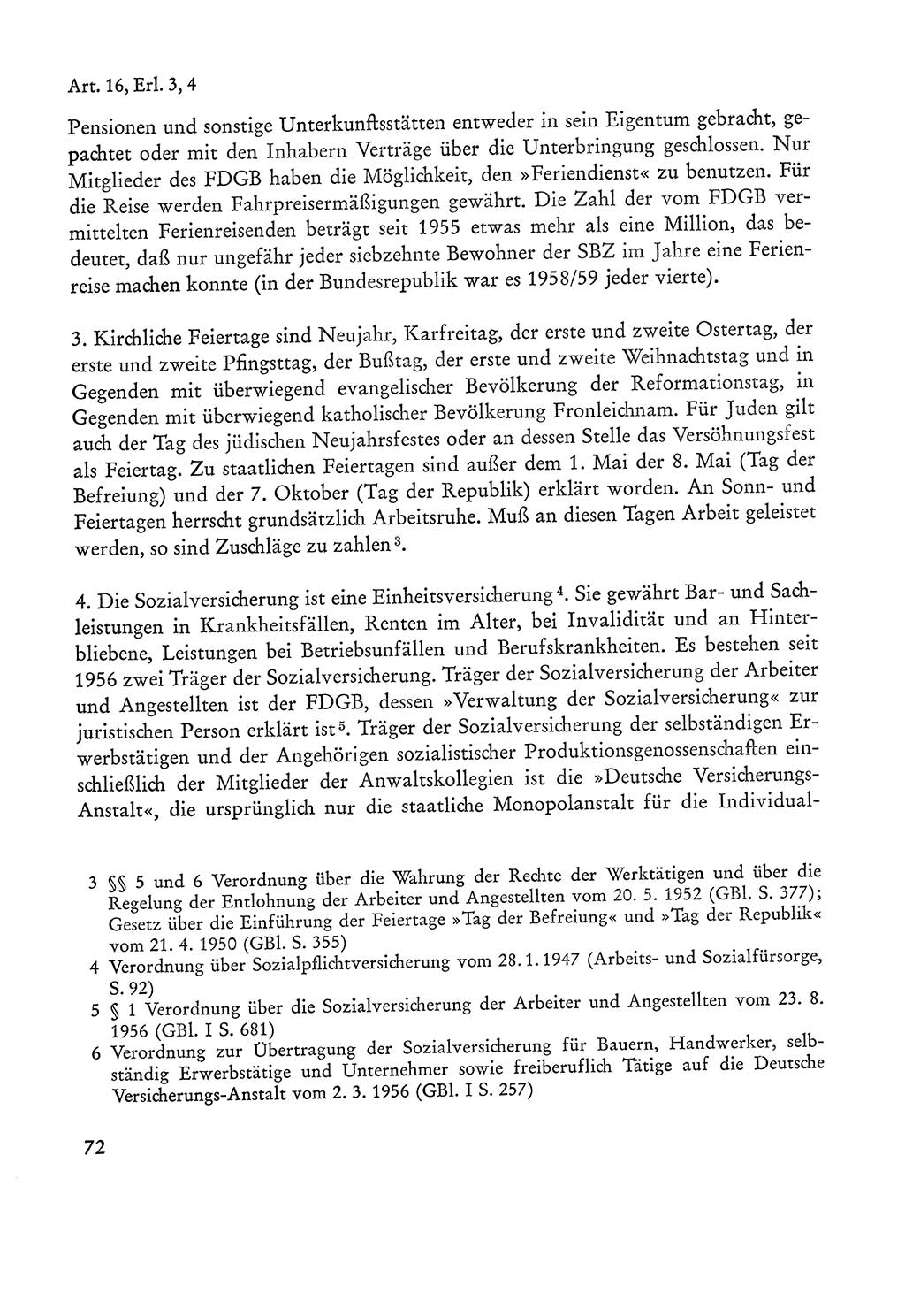 Verfassung der Sowjetischen Besatzungszone (SBZ) Deutschlands [Deutsche Demokratische Republik (DDR)], Text und Kommentar [Bundesrepublik Deutschland (BRD)] 1962, Seite 72 (Verf. SBZ Dtl. DDR Komm. BRD 1962, S. 72)