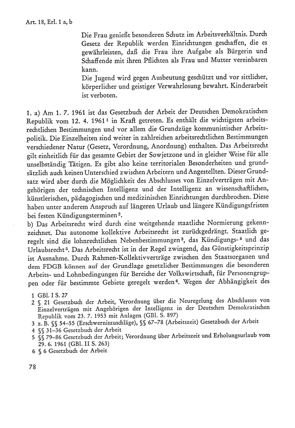 Verfassung der Sowjetischen Besatzungszone (SBZ) Deutschlands [Deutsche Demokratische Republik (DDR)], Text und Kommentar [Bundesrepublik Deutschland (BRD)] 1962, Seite 78 (Verf. SBZ Dtl. DDR Komm. BRD 1962, S. 78)