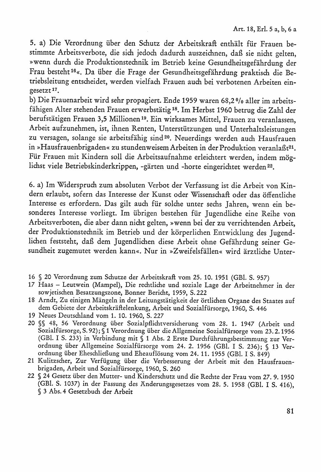 Verfassung der Sowjetischen Besatzungszone (SBZ) Deutschlands [Deutsche Demokratische Republik (DDR)], Text und Kommentar [Bundesrepublik Deutschland (BRD)] 1962, Seite 81 (Verf. SBZ Dtl. DDR Komm. BRD 1962, S. 81)