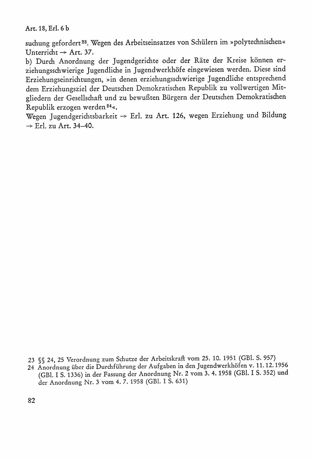 Verfassung der Sowjetischen Besatzungszone (SBZ) Deutschlands [Deutsche Demokratische Republik (DDR)], Text und Kommentar [Bundesrepublik Deutschland (BRD)] 1962, Seite 82 (Verf. SBZ Dtl. DDR Komm. BRD 1962, S. 82)