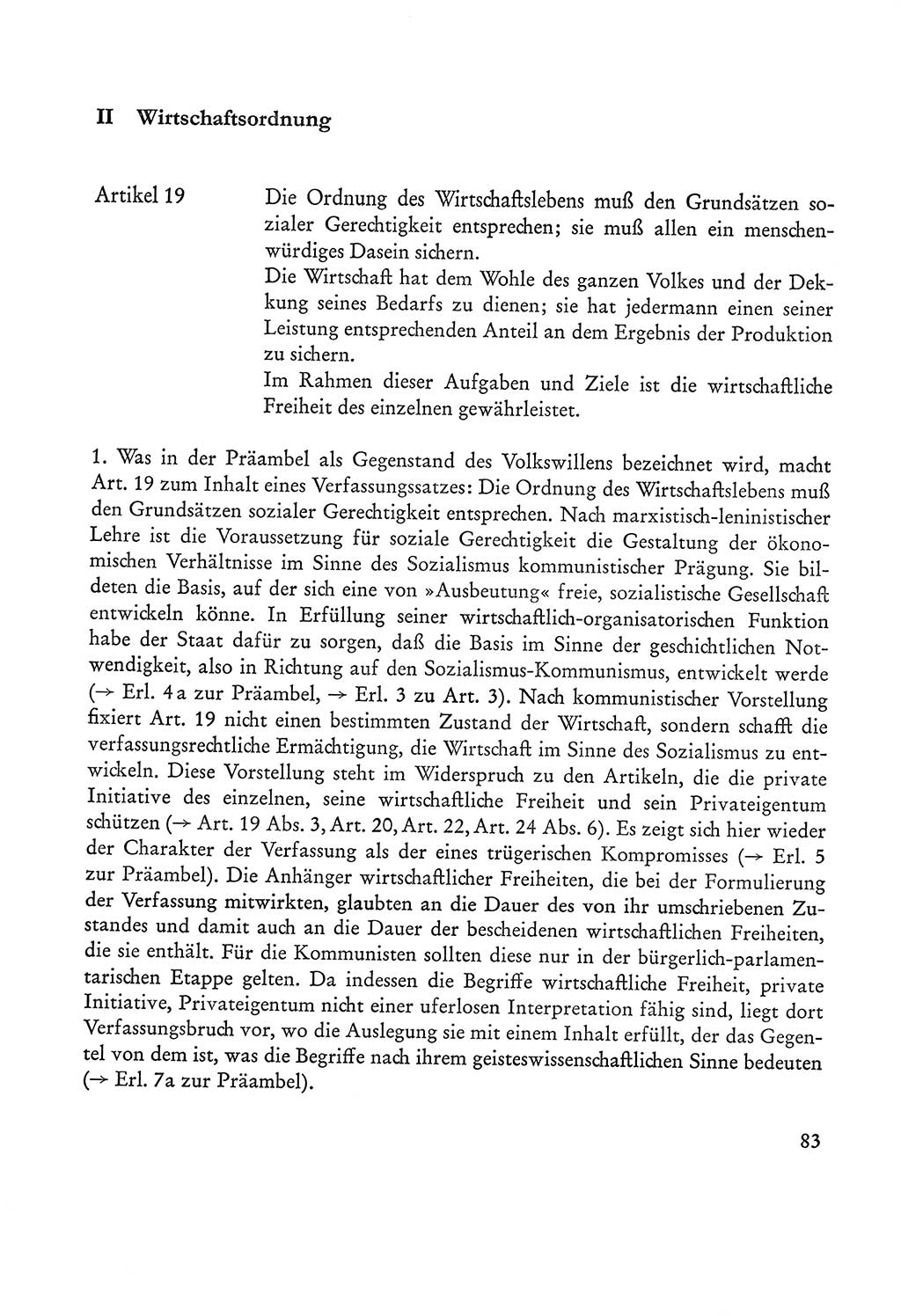 Verfassung der Sowjetischen Besatzungszone (SBZ) Deutschlands [Deutsche Demokratische Republik (DDR)], Text und Kommentar [Bundesrepublik Deutschland (BRD)] 1962, Seite 83 (Verf. SBZ Dtl. DDR Komm. BRD 1962, S. 83)