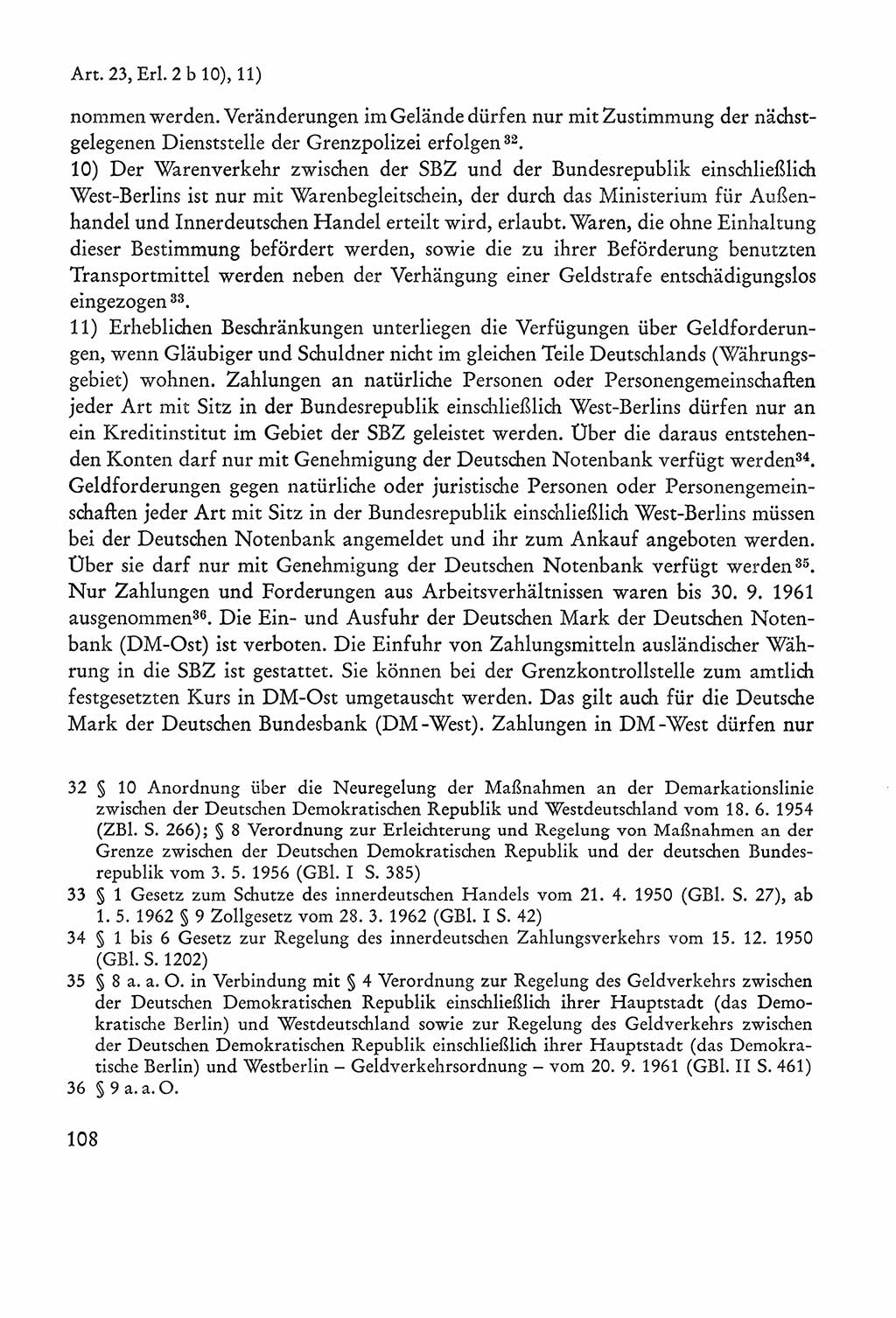 Verfassung der Sowjetischen Besatzungszone (SBZ) Deutschlands [Deutsche Demokratische Republik (DDR)], Text und Kommentar [Bundesrepublik Deutschland (BRD)] 1962, Seite 108 (Verf. SBZ Dtl. DDR Komm. BRD 1962, S. 108)