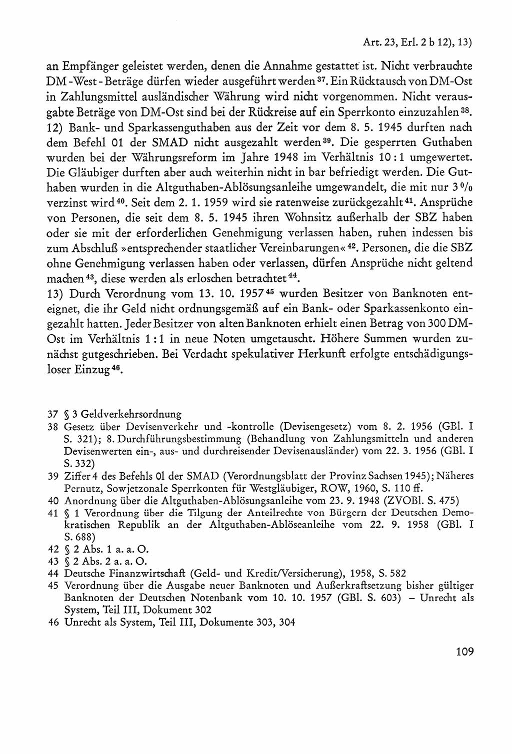Verfassung der Sowjetischen Besatzungszone (SBZ) Deutschlands [Deutsche Demokratische Republik (DDR)], Text und Kommentar [Bundesrepublik Deutschland (BRD)] 1962, Seite 109 (Verf. SBZ Dtl. DDR Komm. BRD 1962, S. 109)