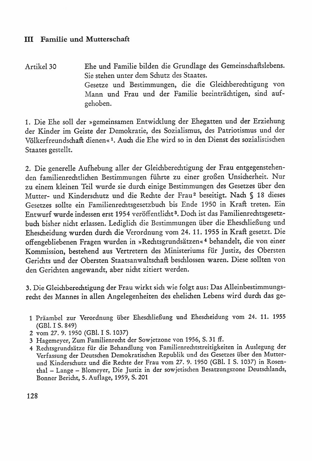 Verfassung der Sowjetischen Besatzungszone (SBZ) Deutschlands [Deutsche Demokratische Republik (DDR)], Text und Kommentar [Bundesrepublik Deutschland (BRD)] 1962, Seite 128 (Verf. SBZ Dtl. DDR Komm. BRD 1962, S. 128)