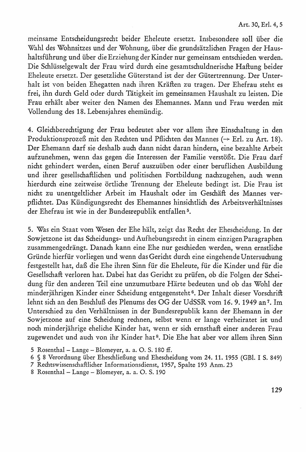 Verfassung der Sowjetischen Besatzungszone (SBZ) Deutschlands [Deutsche Demokratische Republik (DDR)], Text und Kommentar [Bundesrepublik Deutschland (BRD)] 1962, Seite 129 (Verf. SBZ Dtl. DDR Komm. BRD 1962, S. 129)