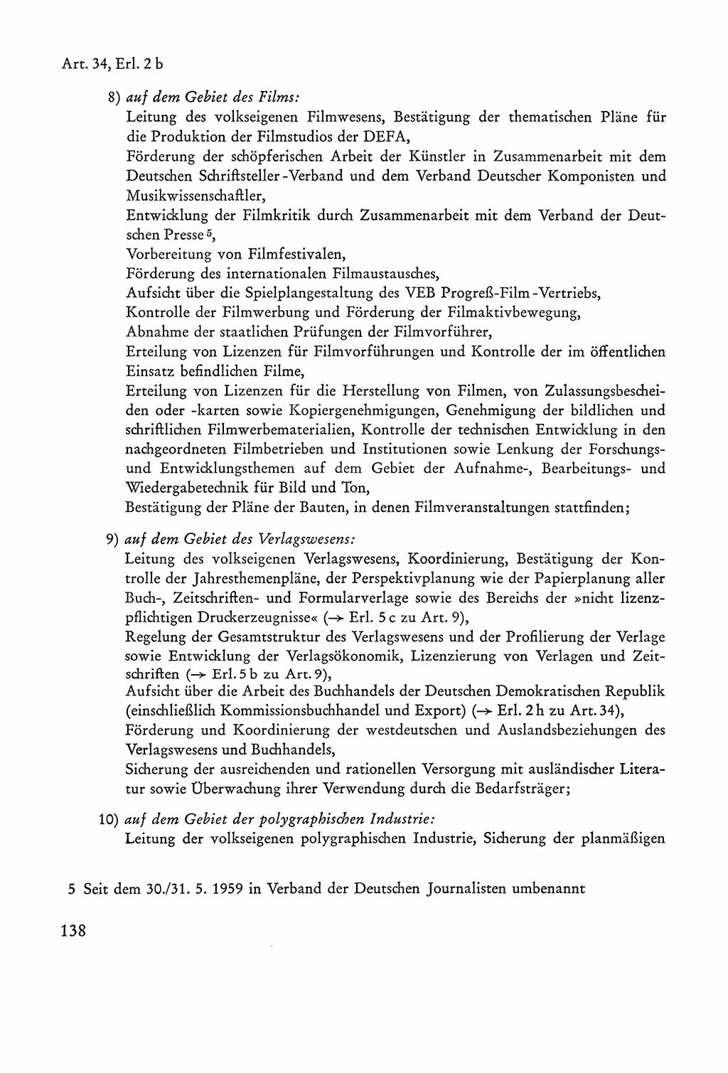 Verfassung der Sowjetischen Besatzungszone (SBZ) Deutschlands [Deutsche Demokratische Republik (DDR)], Text und Kommentar [Bundesrepublik Deutschland (BRD)] 1962, Seite 138 (Verf. SBZ Dtl. DDR Komm. BRD 1962, S. 138)