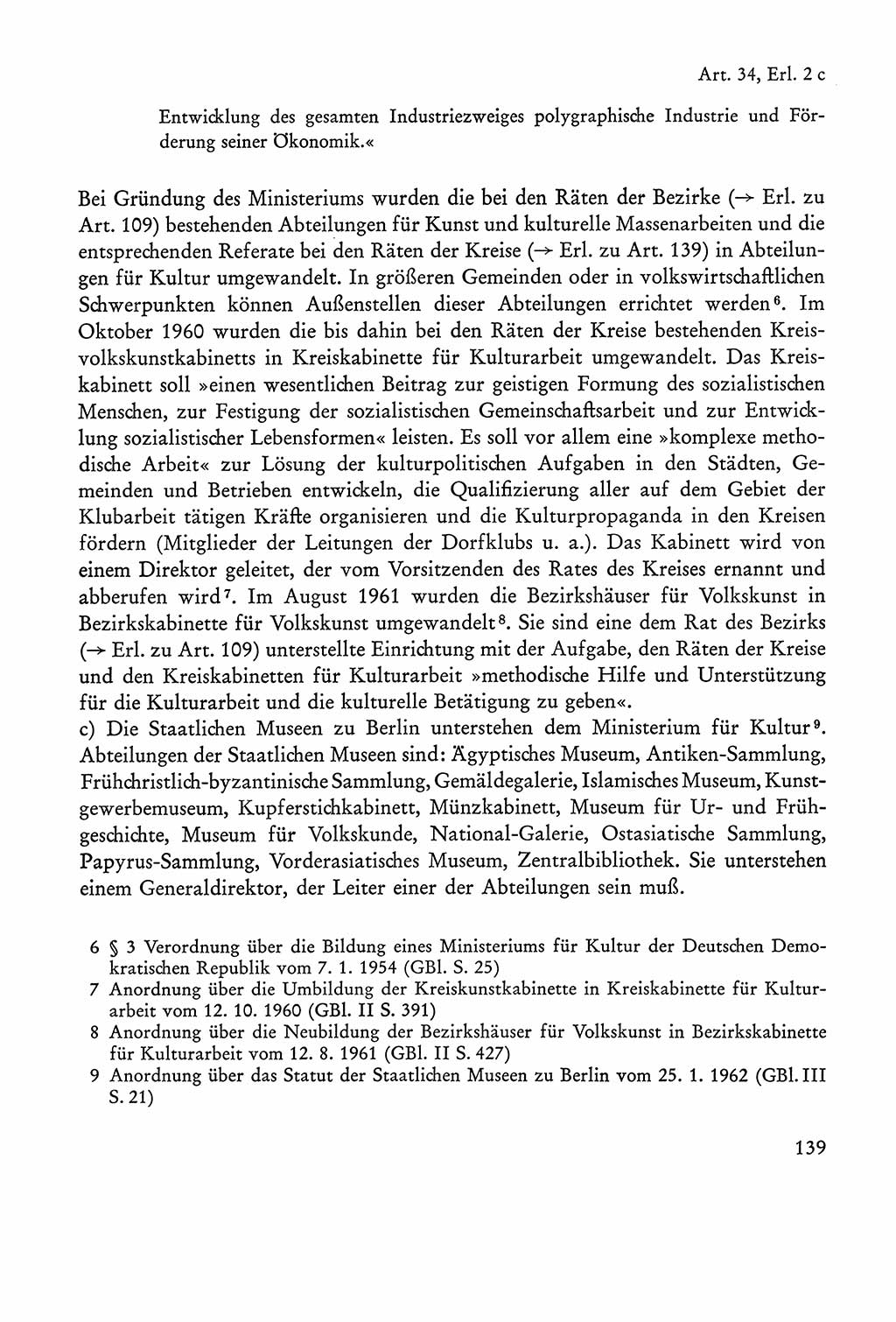 Verfassung der Sowjetischen Besatzungszone (SBZ) Deutschlands [Deutsche Demokratische Republik (DDR)], Text und Kommentar [Bundesrepublik Deutschland (BRD)] 1962, Seite 139 (Verf. SBZ Dtl. DDR Komm. BRD 1962, S. 139)