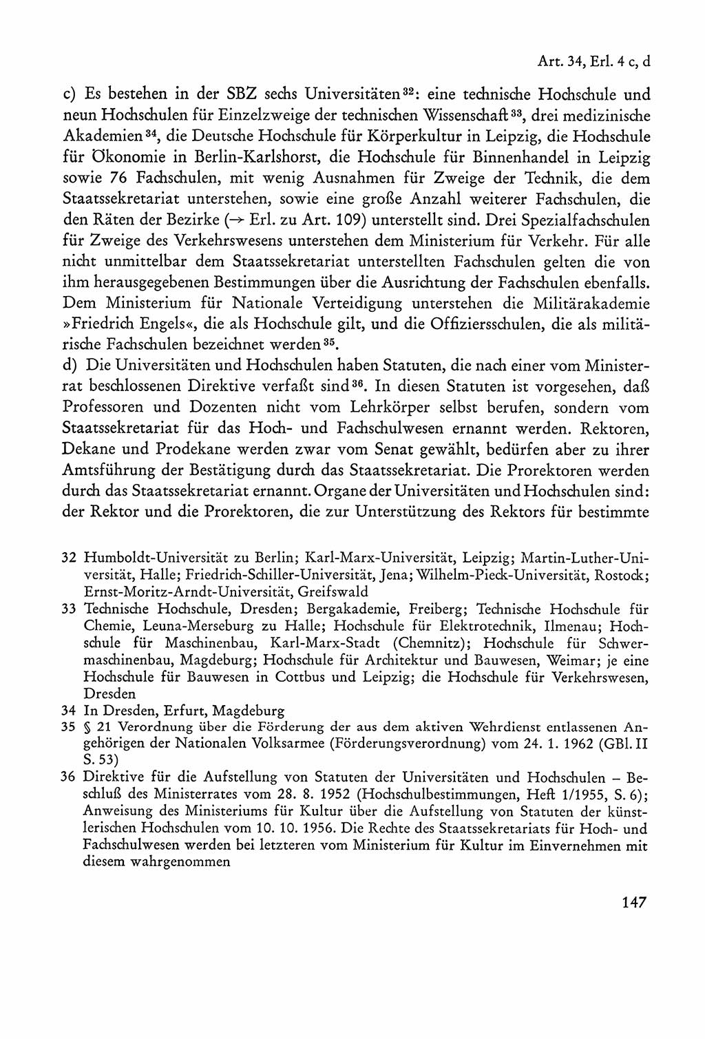 Verfassung der Sowjetischen Besatzungszone (SBZ) Deutschlands [Deutsche Demokratische Republik (DDR)], Text und Kommentar [Bundesrepublik Deutschland (BRD)] 1962, Seite 147 (Verf. SBZ Dtl. DDR Komm. BRD 1962, S. 147)