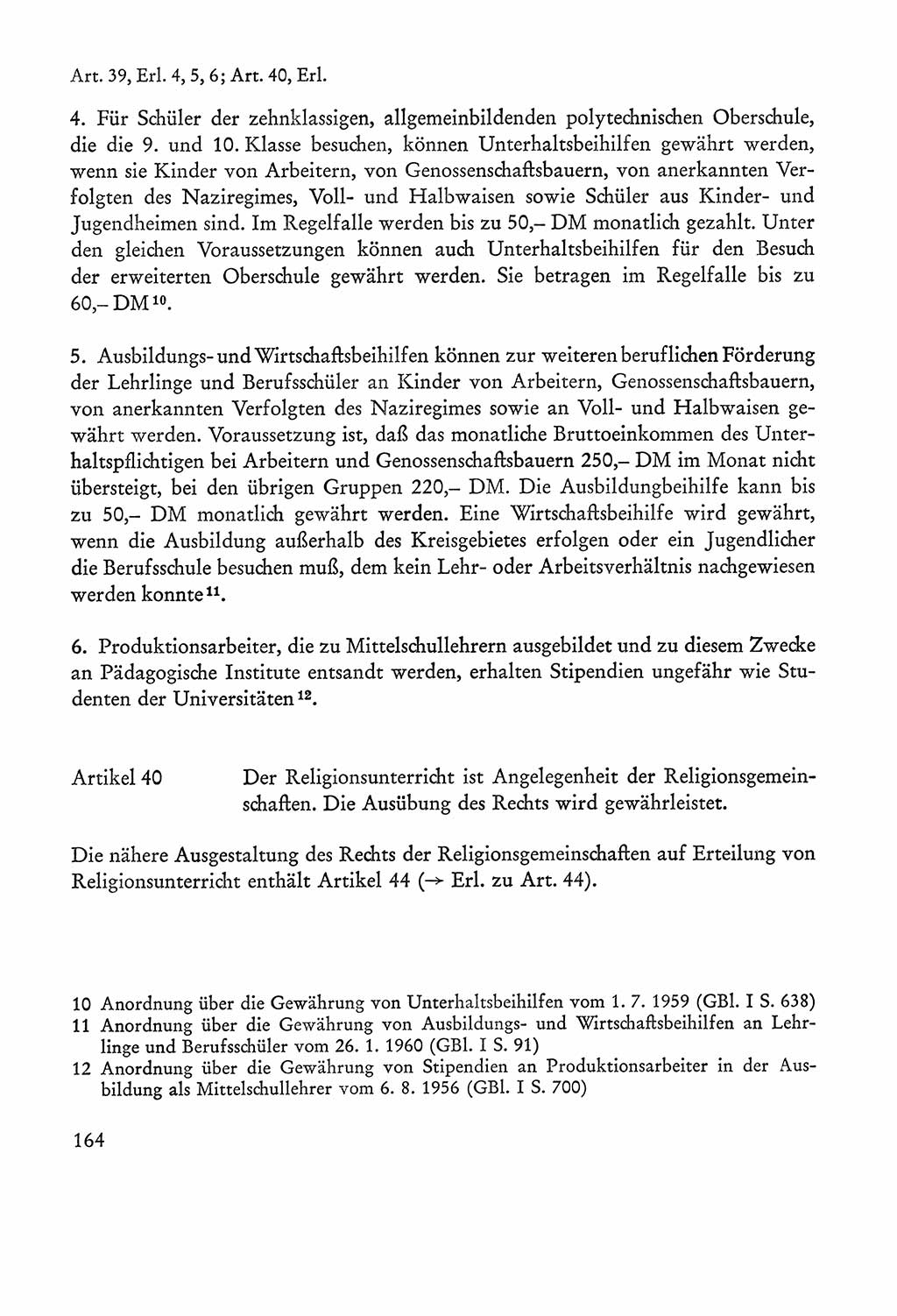 Verfassung der Sowjetischen Besatzungszone (SBZ) Deutschlands [Deutsche Demokratische Republik (DDR)], Text und Kommentar [Bundesrepublik Deutschland (BRD)] 1962, Seite 164 (Verf. SBZ Dtl. DDR Komm. BRD 1962, S. 164)