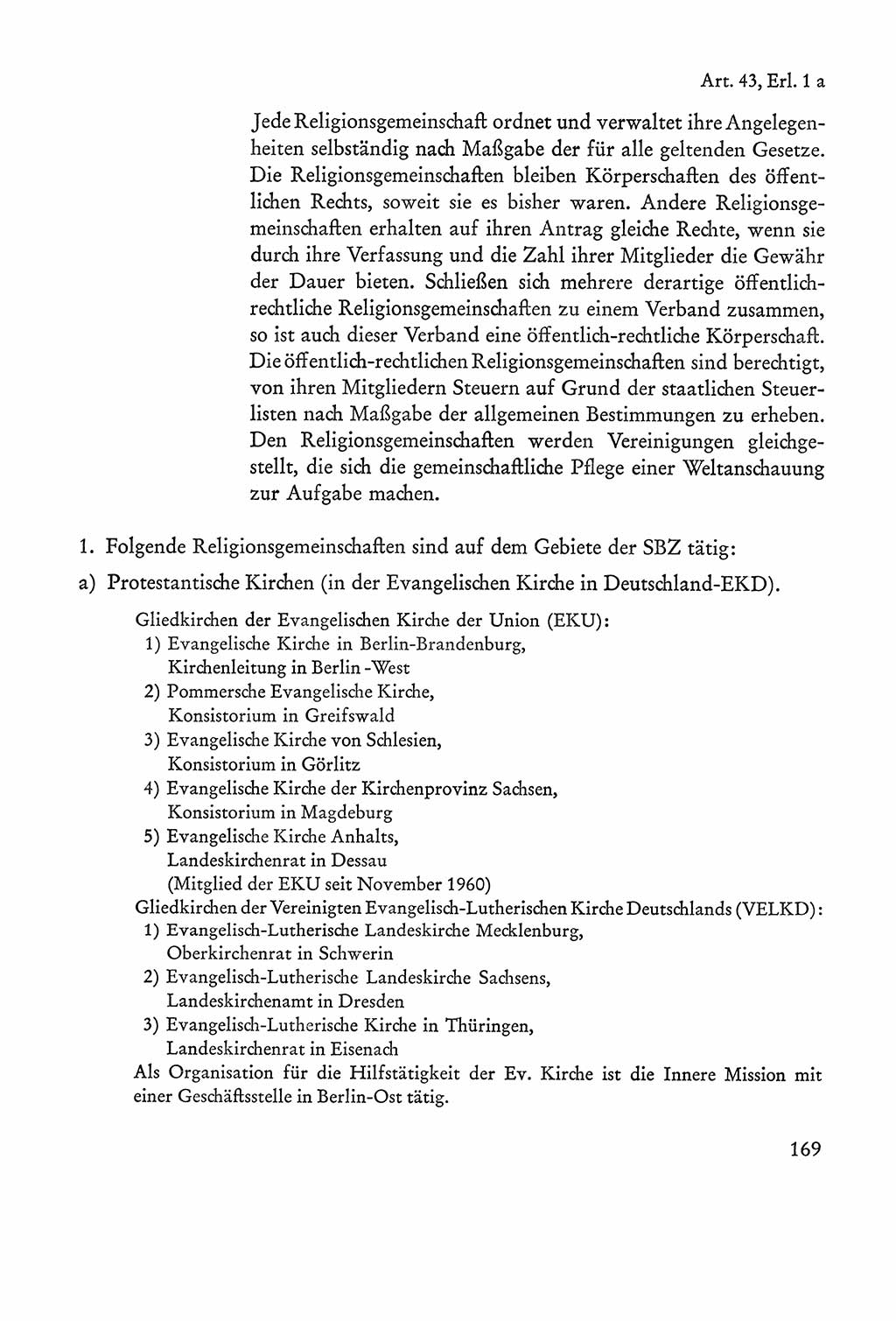 Verfassung der Sowjetischen Besatzungszone (SBZ) Deutschlands [Deutsche Demokratische Republik (DDR)], Text und Kommentar [Bundesrepublik Deutschland (BRD)] 1962, Seite 169 (Verf. SBZ Dtl. DDR Komm. BRD 1962, S. 169)