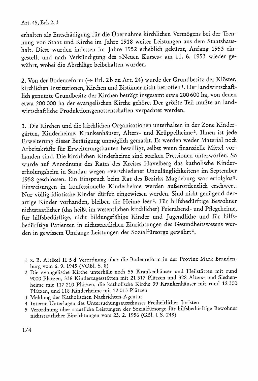 Verfassung der Sowjetischen Besatzungszone (SBZ) Deutschlands [Deutsche Demokratische Republik (DDR)], Text und Kommentar [Bundesrepublik Deutschland (BRD)] 1962, Seite 174 (Verf. SBZ Dtl. DDR Komm. BRD 1962, S. 174)