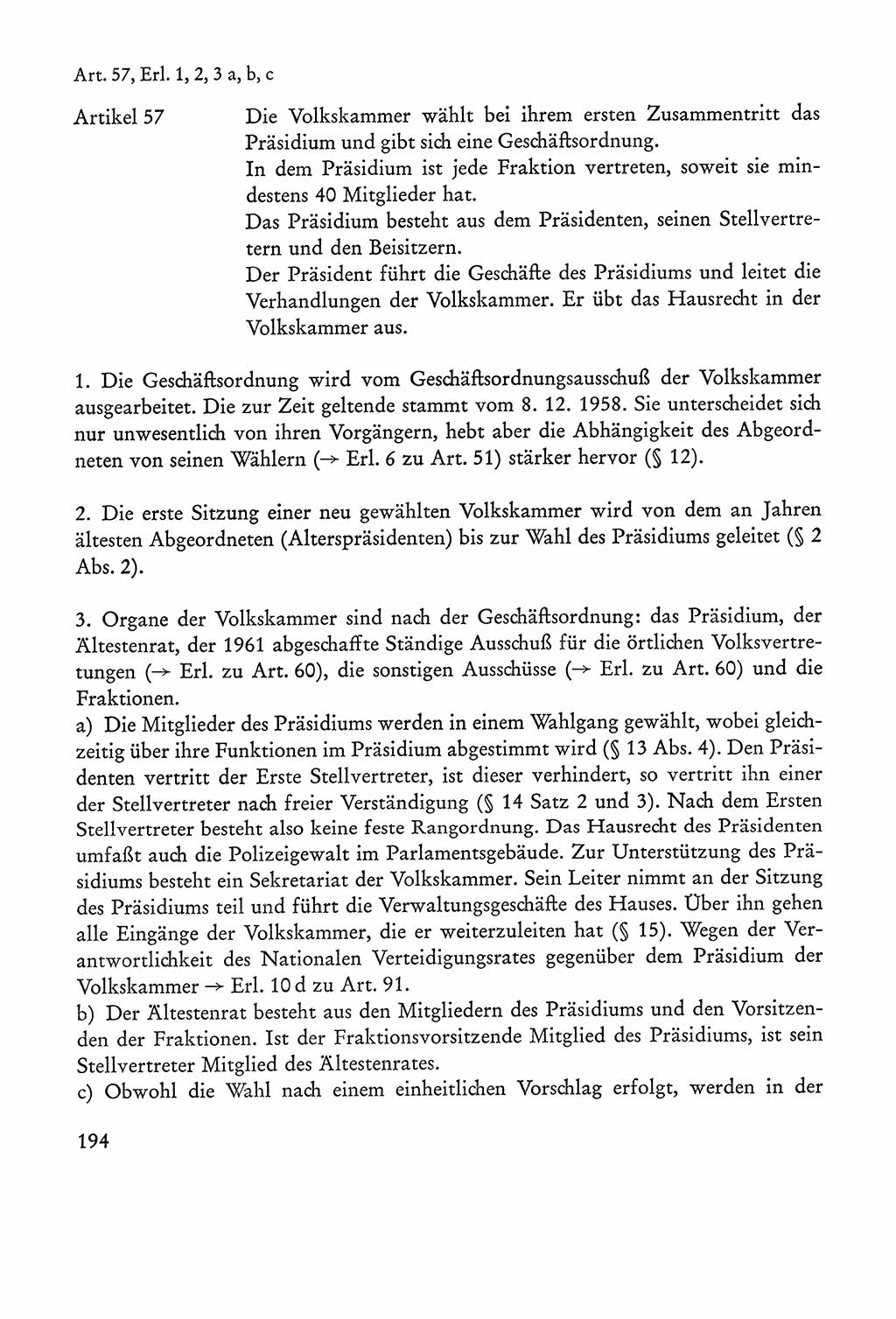 Verfassung der Sowjetischen Besatzungszone (SBZ) Deutschlands [Deutsche Demokratische Republik (DDR)], Text und Kommentar [Bundesrepublik Deutschland (BRD)] 1962, Seite 194 (Verf. SBZ Dtl. DDR Komm. BRD 1962, S. 194)