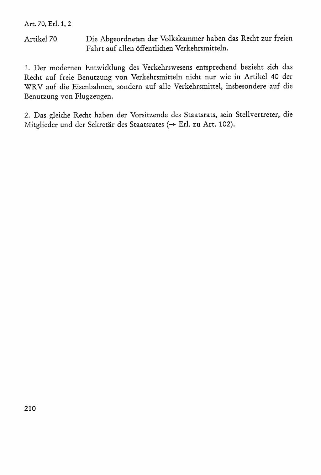 Verfassung der Sowjetischen Besatzungszone (SBZ) Deutschlands [Deutsche Demokratische Republik (DDR)], Text und Kommentar [Bundesrepublik Deutschland (BRD)] 1962, Seite 210 (Verf. SBZ Dtl. DDR Komm. BRD 1962, S. 210)