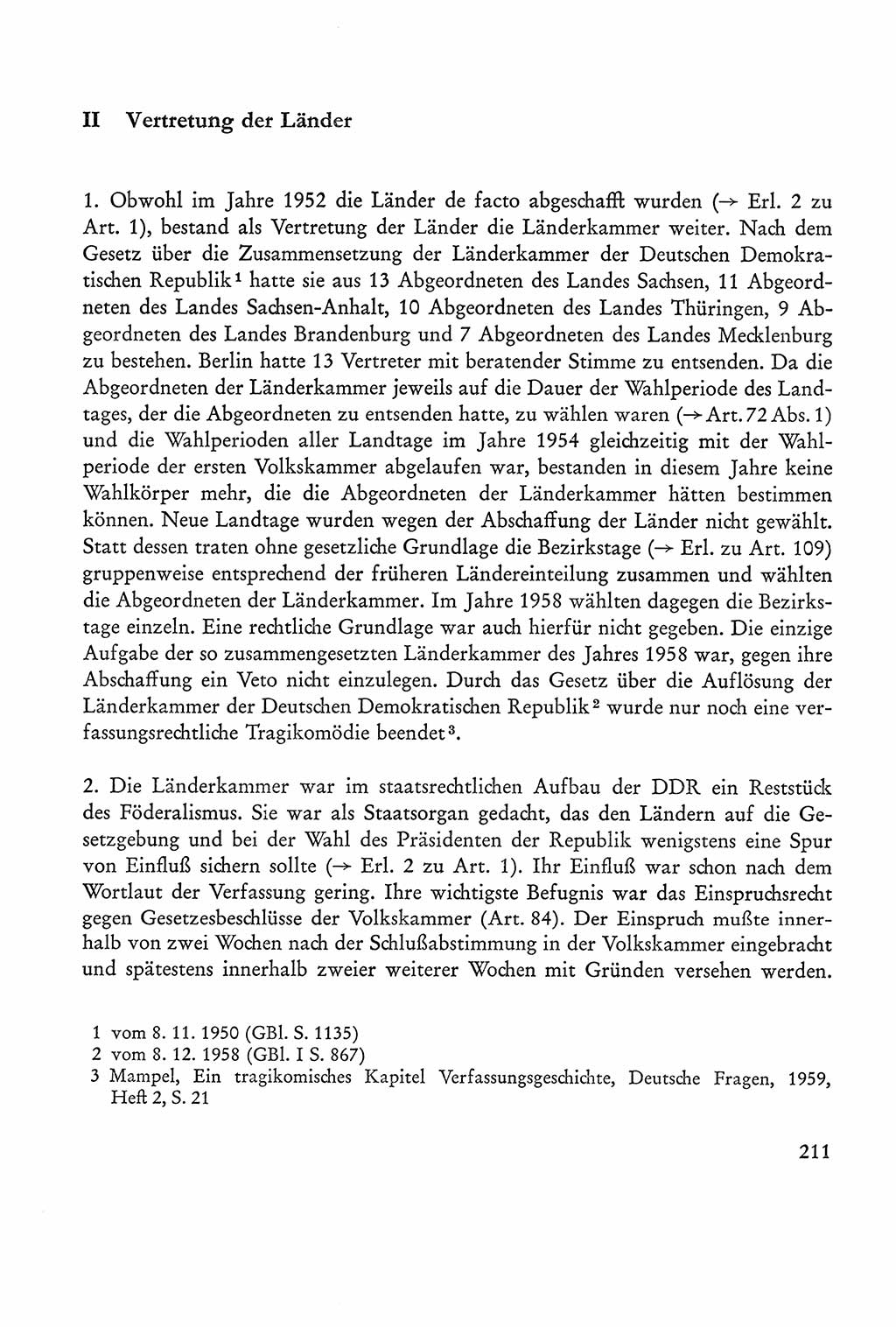 Verfassung der Sowjetischen Besatzungszone (SBZ) Deutschlands [Deutsche Demokratische Republik (DDR)], Text und Kommentar [Bundesrepublik Deutschland (BRD)] 1962, Seite 211 (Verf. SBZ Dtl. DDR Komm. BRD 1962, S. 211)