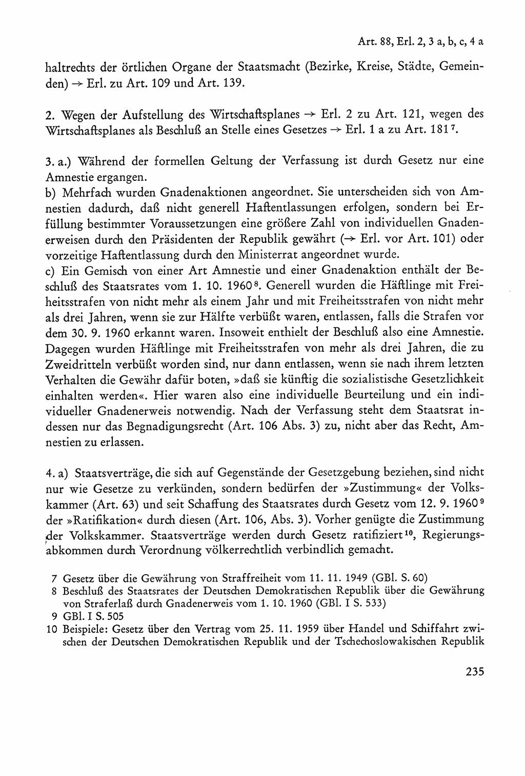 Verfassung der Sowjetischen Besatzungszone (SBZ) Deutschlands [Deutsche Demokratische Republik (DDR)], Text und Kommentar [Bundesrepublik Deutschland (BRD)] 1962, Seite 235 (Verf. SBZ Dtl. DDR Komm. BRD 1962, S. 235)