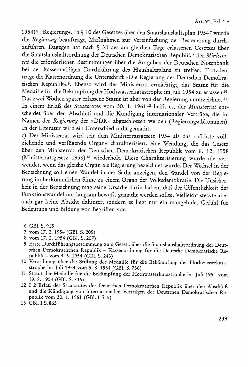 Verfassung der Sowjetischen Besatzungszone (SBZ) Deutschlands [Deutsche Demokratische Republik (DDR)], Text und Kommentar [Bundesrepublik Deutschland (BRD)] 1962, Seite 239 (Verf. SBZ Dtl. DDR Komm. BRD 1962, S. 239)