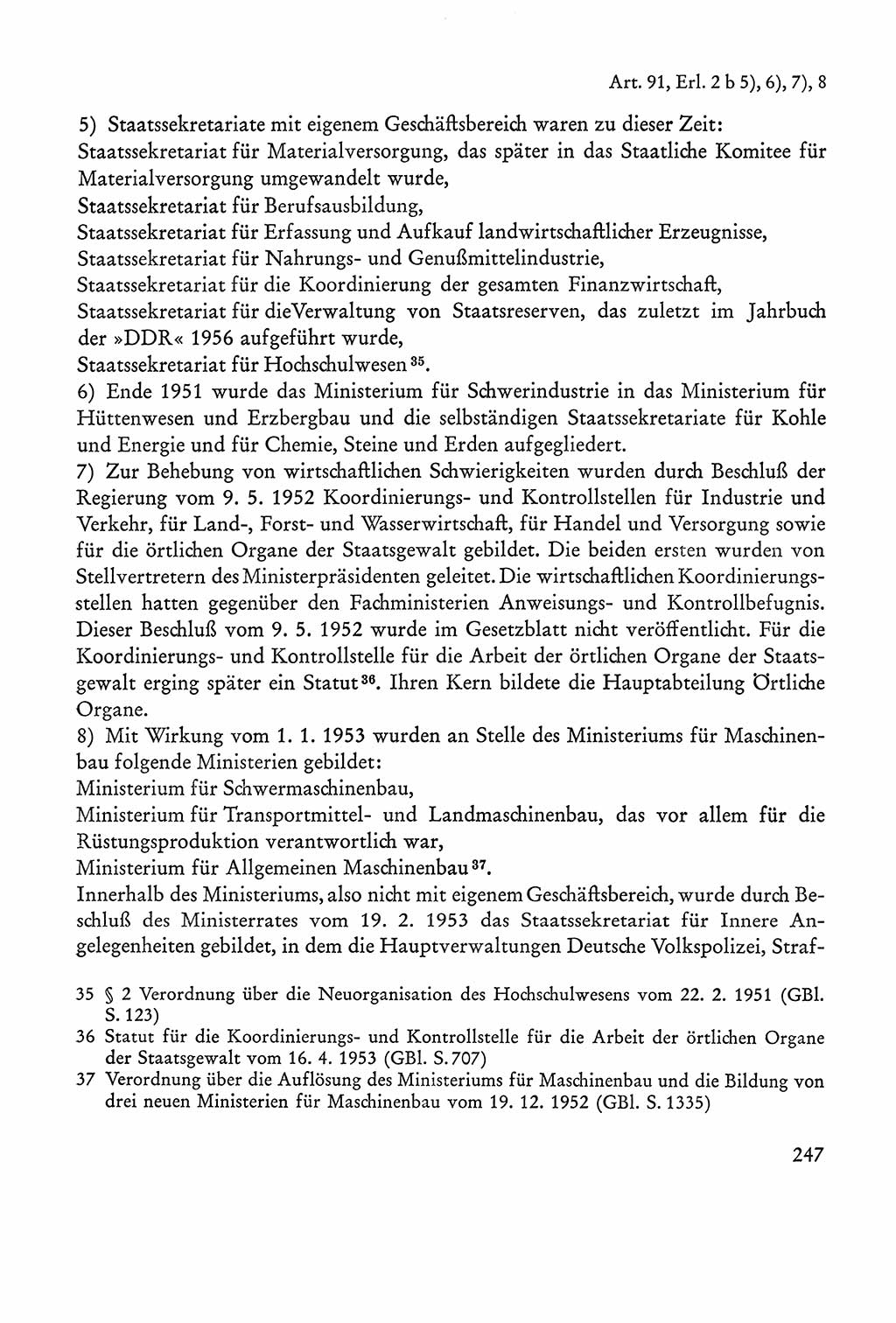 Verfassung der Sowjetischen Besatzungszone (SBZ) Deutschlands [Deutsche Demokratische Republik (DDR)], Text und Kommentar [Bundesrepublik Deutschland (BRD)] 1962, Seite 247 (Verf. SBZ Dtl. DDR Komm. BRD 1962, S. 247)