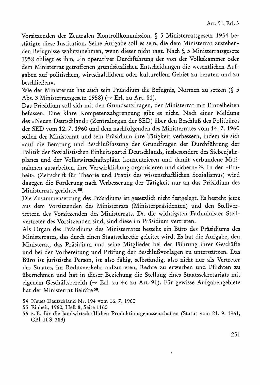 Verfassung der Sowjetischen Besatzungszone (SBZ) Deutschlands [Deutsche Demokratische Republik (DDR)], Text und Kommentar [Bundesrepublik Deutschland (BRD)] 1962, Seite 251 (Verf. SBZ Dtl. DDR Komm. BRD 1962, S. 251)