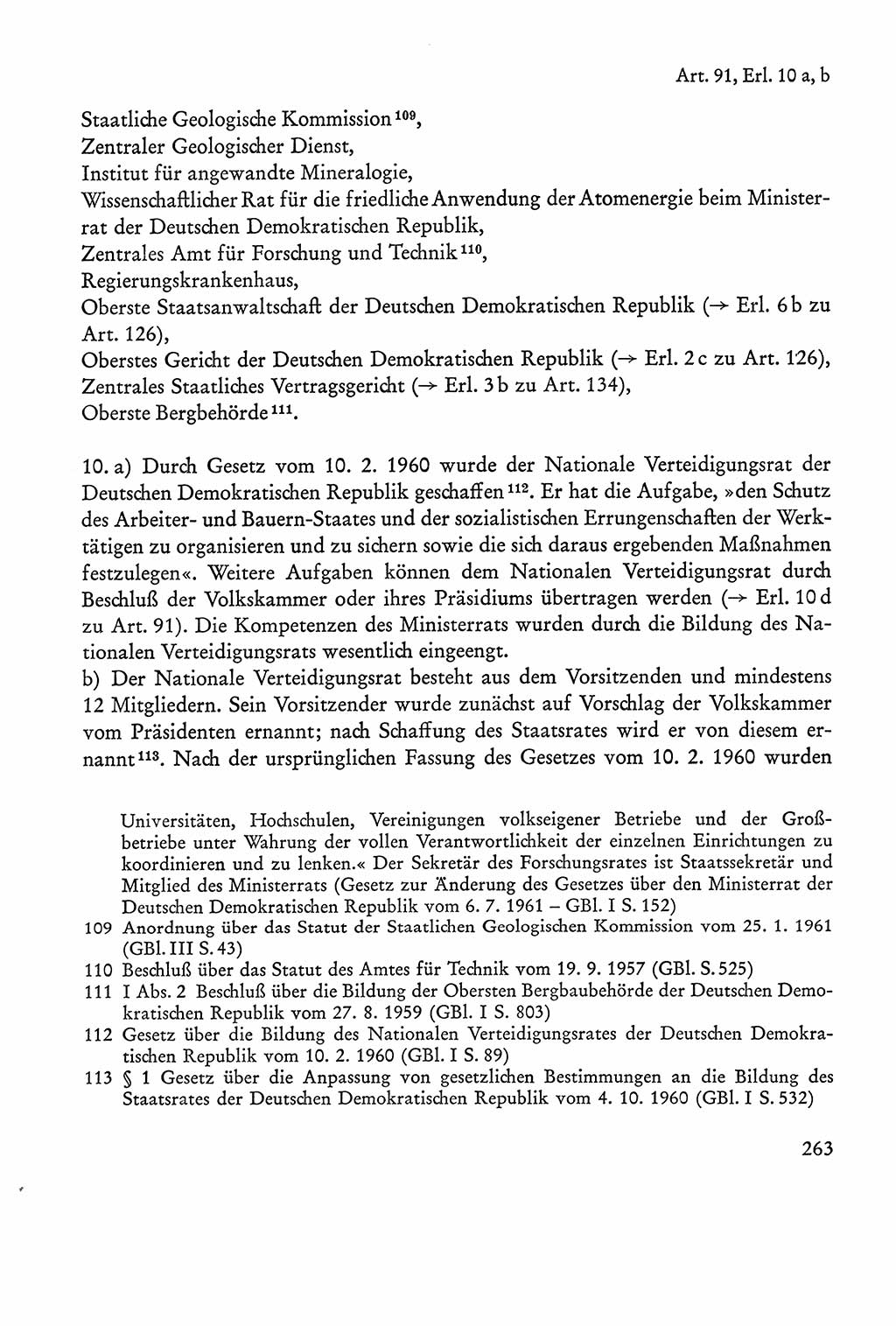 Verfassung der Sowjetischen Besatzungszone (SBZ) Deutschlands [Deutsche Demokratische Republik (DDR)], Text und Kommentar [Bundesrepublik Deutschland (BRD)] 1962, Seite 263 (Verf. SBZ Dtl. DDR Komm. BRD 1962, S. 263)