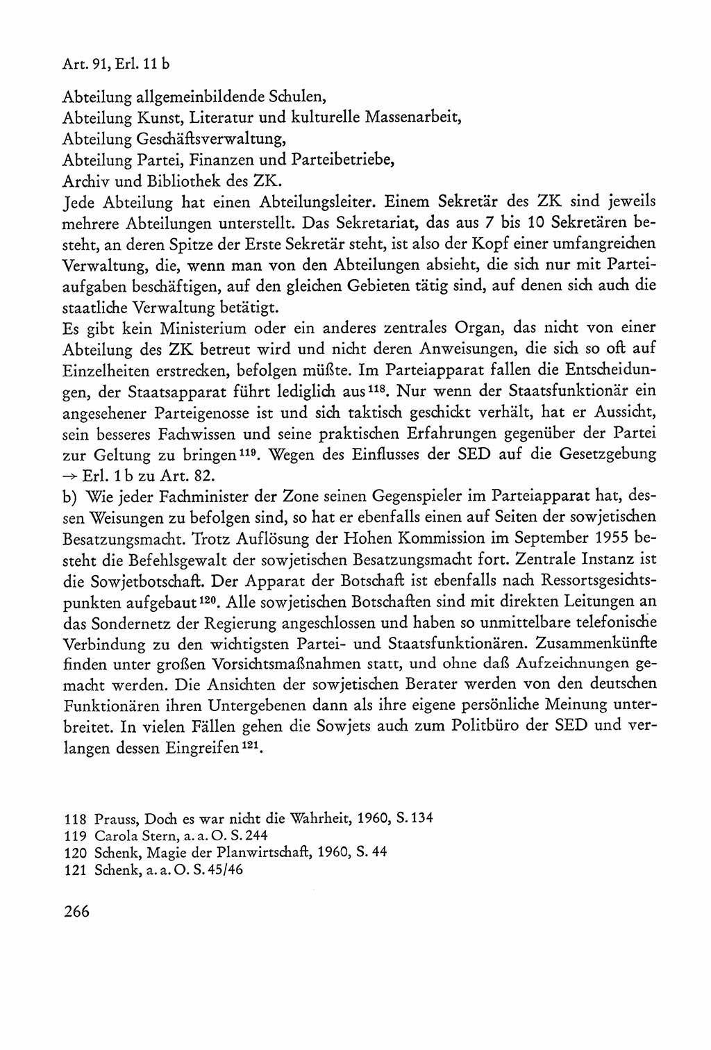 Verfassung der Sowjetischen Besatzungszone (SBZ) Deutschlands [Deutsche Demokratische Republik (DDR)], Text und Kommentar [Bundesrepublik Deutschland (BRD)] 1962, Seite 266 (Verf. SBZ Dtl. DDR Komm. BRD 1962, S. 266)