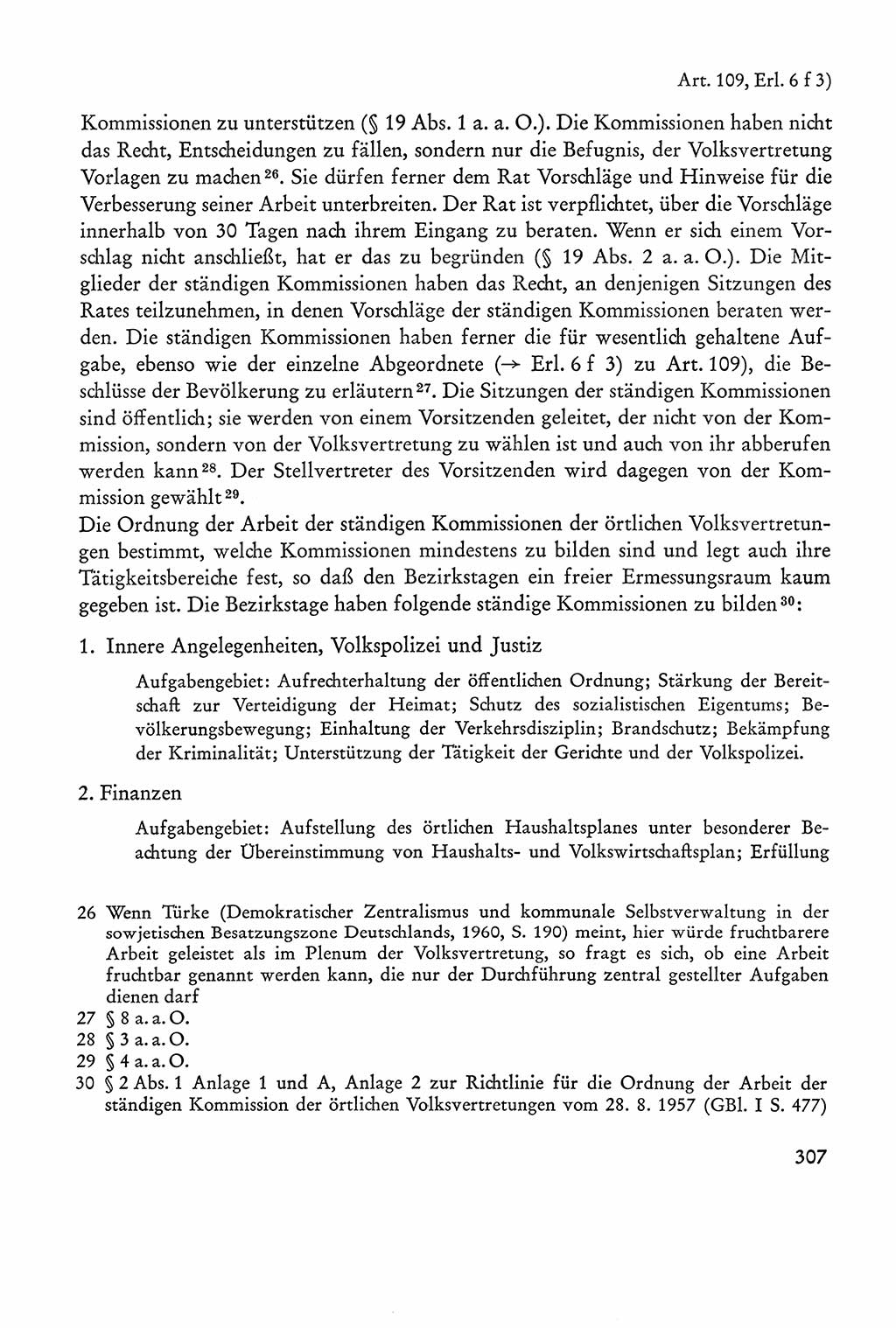 Verfassung der Sowjetischen Besatzungszone (SBZ) Deutschlands [Deutsche Demokratische Republik (DDR)], Text und Kommentar [Bundesrepublik Deutschland (BRD)] 1962, Seite 307 (Verf. SBZ Dtl. DDR Komm. BRD 1962, S. 307)