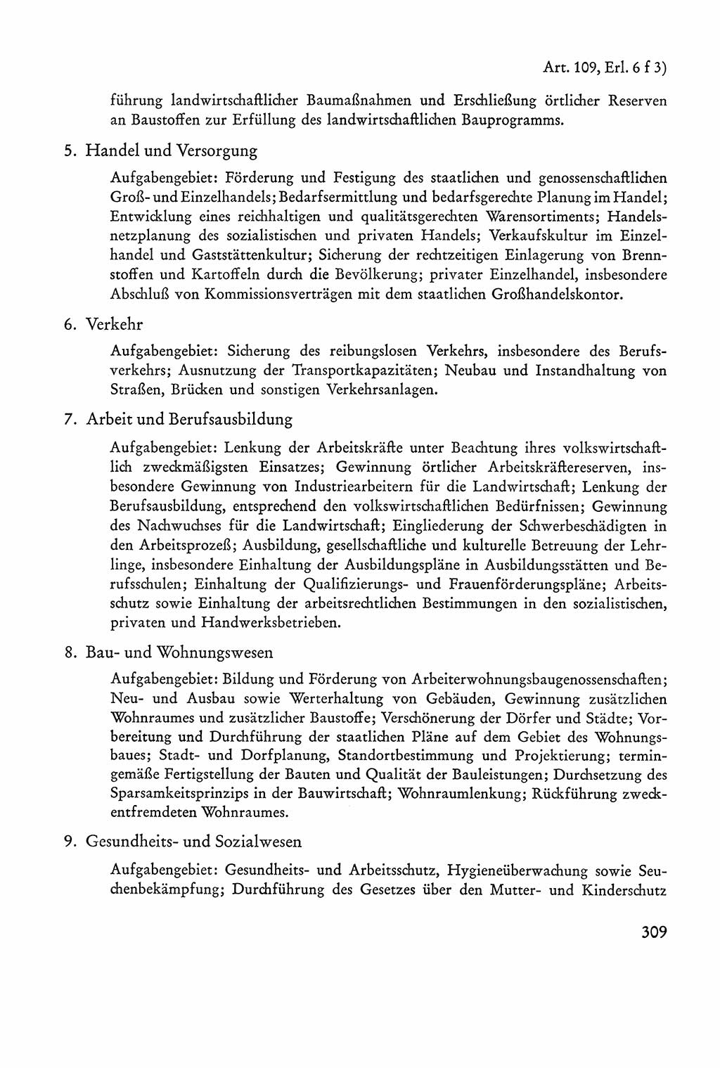 Verfassung der Sowjetischen Besatzungszone (SBZ) Deutschlands [Deutsche Demokratische Republik (DDR)], Text und Kommentar [Bundesrepublik Deutschland (BRD)] 1962, Seite 309 (Verf. SBZ Dtl. DDR Komm. BRD 1962, S. 309)