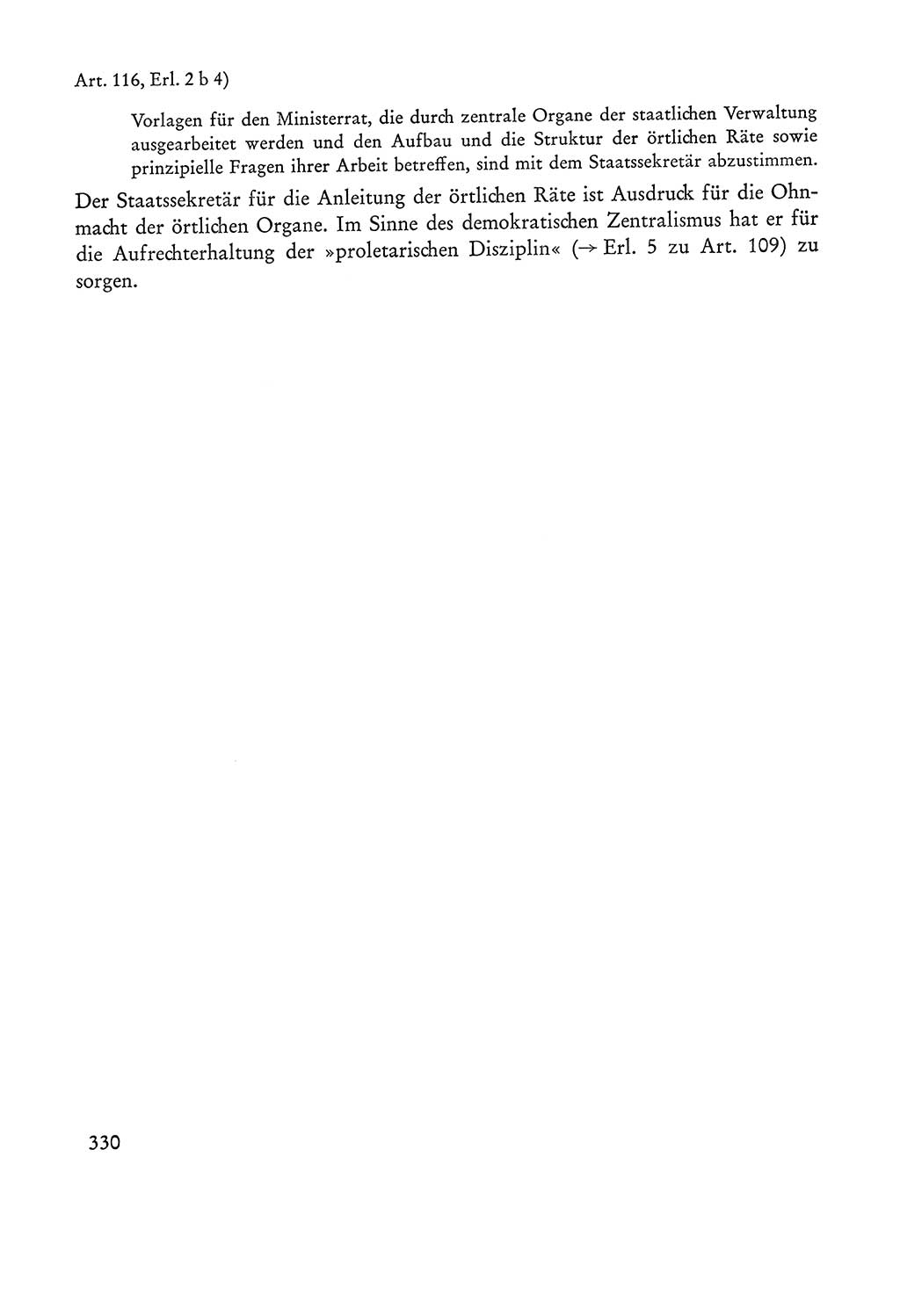 Verfassung der Sowjetischen Besatzungszone (SBZ) Deutschlands [Deutsche Demokratische Republik (DDR)], Text und Kommentar [Bundesrepublik Deutschland (BRD)] 1962, Seite 330 (Verf. SBZ Dtl. DDR Komm. BRD 1962, S. 330)