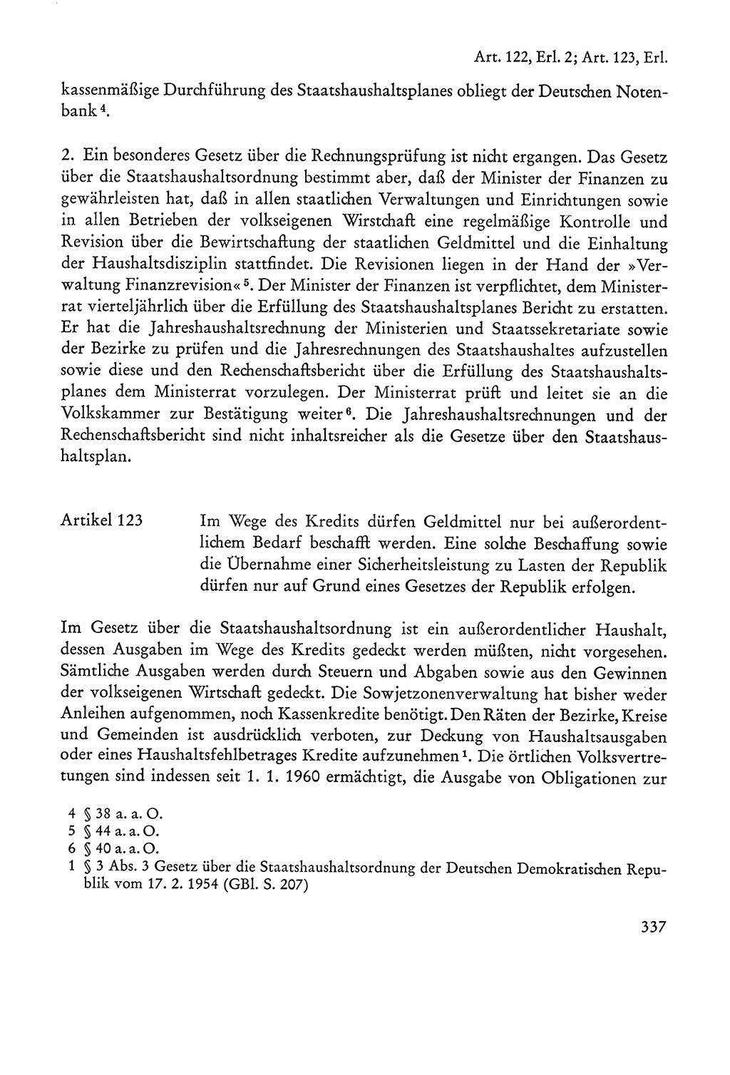 Verfassung der Sowjetischen Besatzungszone (SBZ) Deutschlands [Deutsche Demokratische Republik (DDR)], Text und Kommentar [Bundesrepublik Deutschland (BRD)] 1962, Seite 337 (Verf. SBZ Dtl. DDR Komm. BRD 1962, S. 337)
