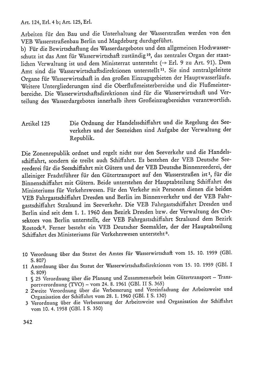 Verfassung der Sowjetischen Besatzungszone (SBZ) Deutschlands [Deutsche Demokratische Republik (DDR)], Text und Kommentar [Bundesrepublik Deutschland (BRD)] 1962, Seite 342 (Verf. SBZ Dtl. DDR Komm. BRD 1962, S. 342)