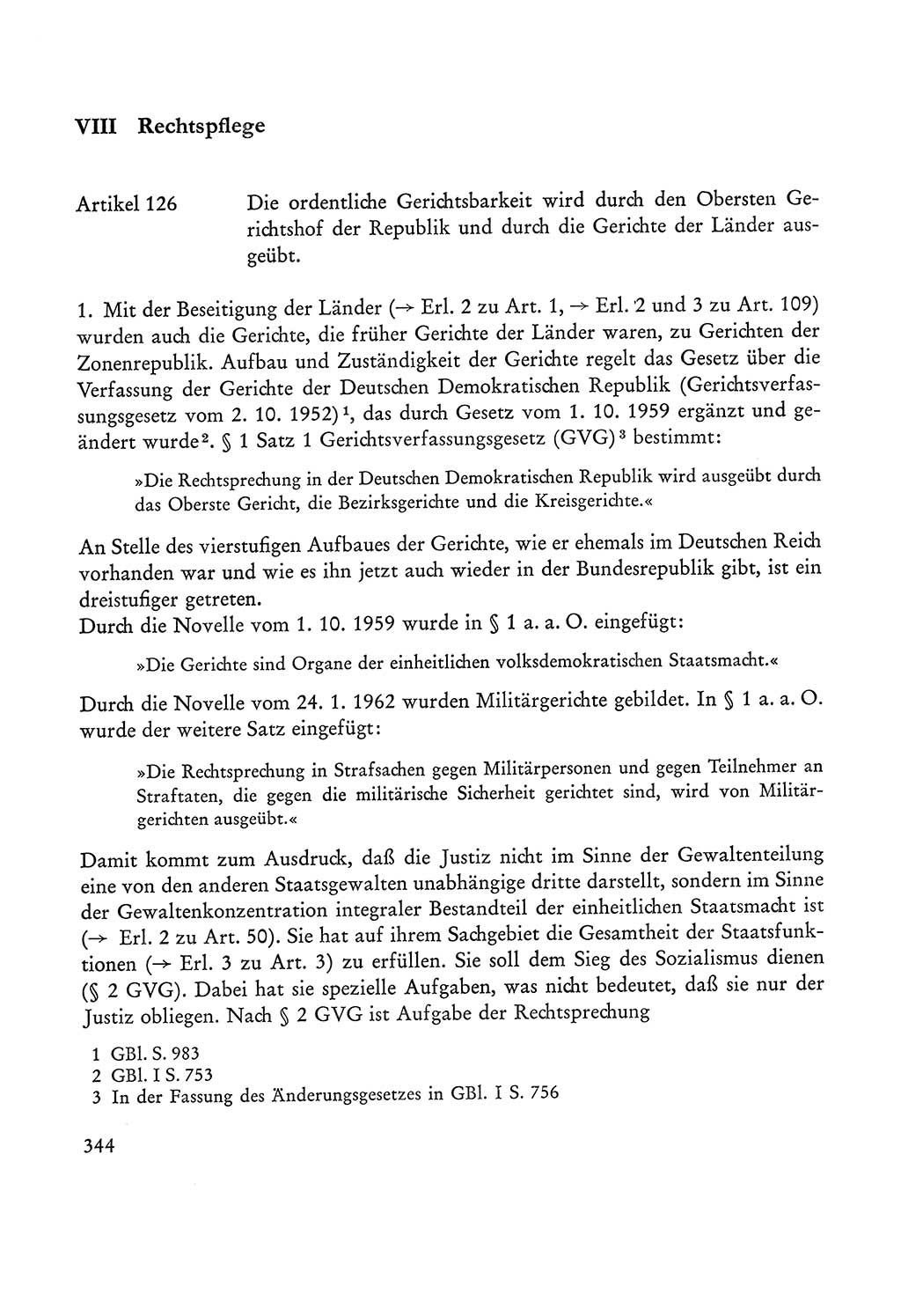 Verfassung der Sowjetischen Besatzungszone (SBZ) Deutschlands [Deutsche Demokratische Republik (DDR)], Text und Kommentar [Bundesrepublik Deutschland (BRD)] 1962, Seite 344 (Verf. SBZ Dtl. DDR Komm. BRD 1962, S. 344)