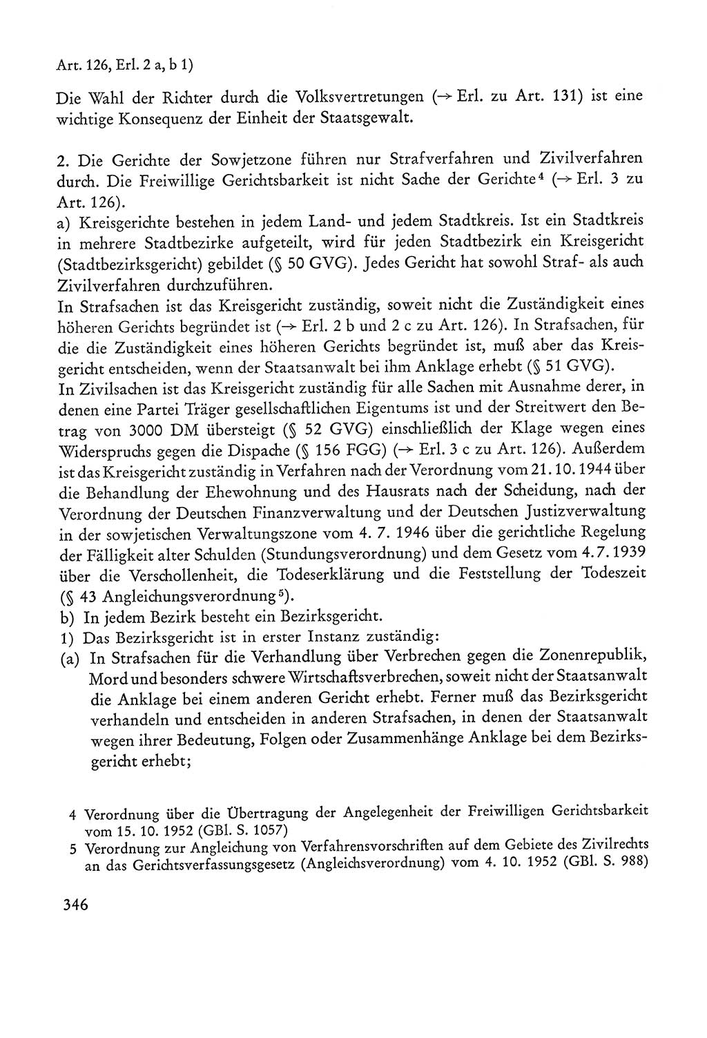 Verfassung der Sowjetischen Besatzungszone (SBZ) Deutschlands [Deutsche Demokratische Republik (DDR)], Text und Kommentar [Bundesrepublik Deutschland (BRD)] 1962, Seite 346 (Verf. SBZ Dtl. DDR Komm. BRD 1962, S. 346)