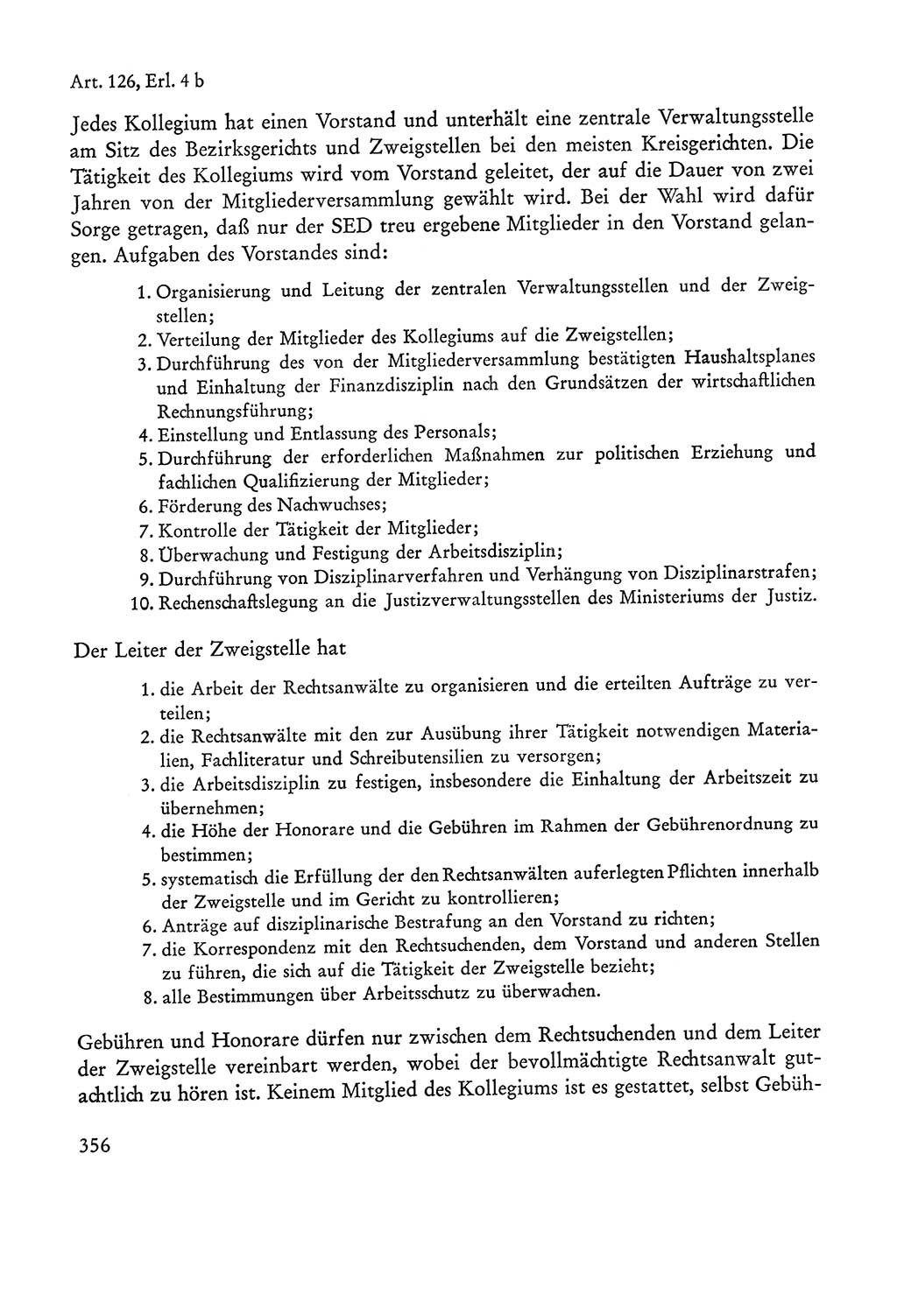 Verfassung der Sowjetischen Besatzungszone (SBZ) Deutschlands [Deutsche Demokratische Republik (DDR)], Text und Kommentar [Bundesrepublik Deutschland (BRD)] 1962, Seite 356 (Verf. SBZ Dtl. DDR Komm. BRD 1962, S. 356)