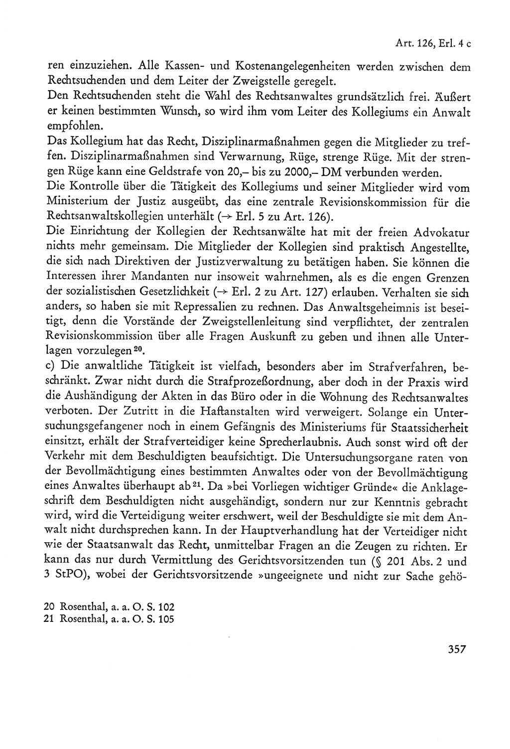 Verfassung der Sowjetischen Besatzungszone (SBZ) Deutschlands [Deutsche Demokratische Republik (DDR)], Text und Kommentar [Bundesrepublik Deutschland (BRD)] 1962, Seite 357 (Verf. SBZ Dtl. DDR Komm. BRD 1962, S. 357)