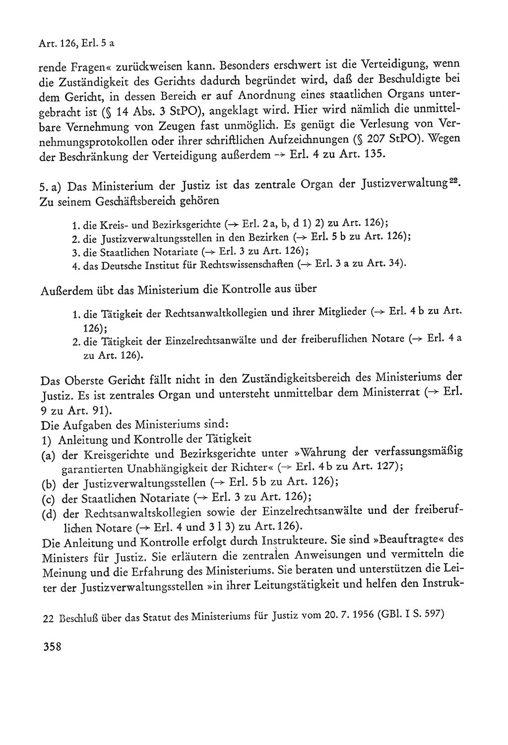 Verfassung der Sowjetischen Besatzungszone (SBZ) Deutschlands [Deutsche Demokratische Republik (DDR)], Text und Kommentar [Bundesrepublik Deutschland (BRD)] 1962, Seite 358 (Verf. SBZ Dtl. DDR Komm. BRD 1962, S. 358)