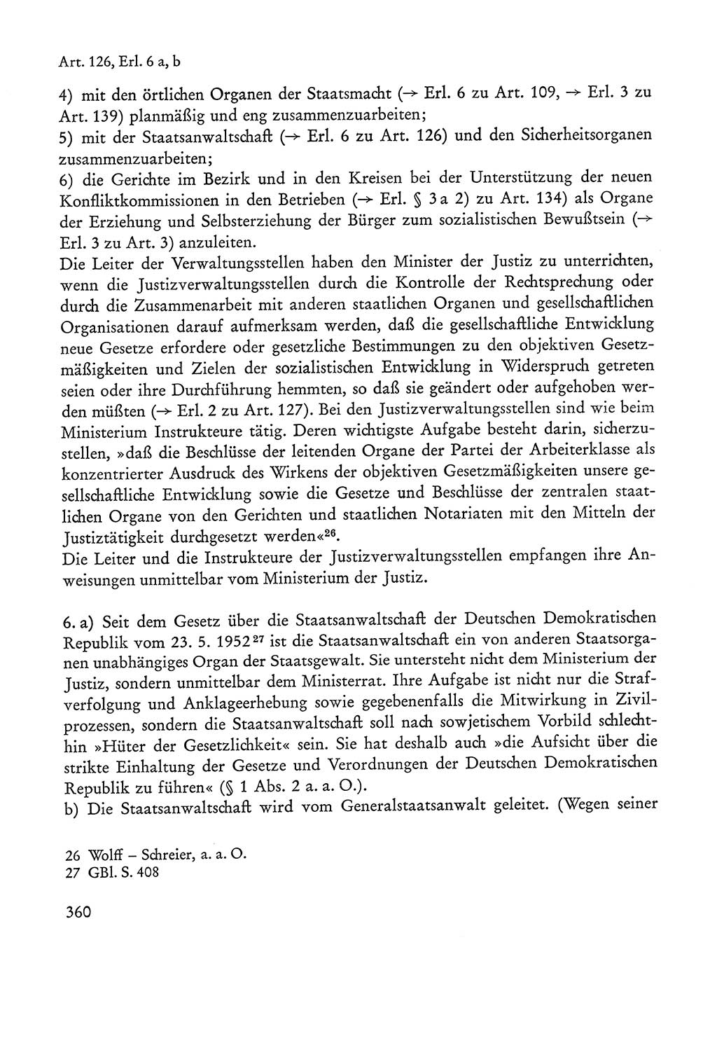 Verfassung der Sowjetischen Besatzungszone (SBZ) Deutschlands [Deutsche Demokratische Republik (DDR)], Text und Kommentar [Bundesrepublik Deutschland (BRD)] 1962, Seite 360 (Verf. SBZ Dtl. DDR Komm. BRD 1962, S. 360)
