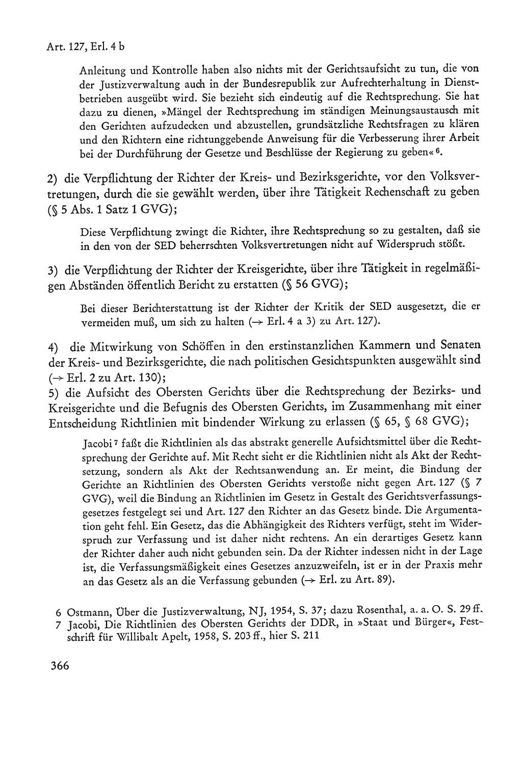 Verfassung der Sowjetischen Besatzungszone (SBZ) Deutschlands [Deutsche Demokratische Republik (DDR)], Text und Kommentar [Bundesrepublik Deutschland (BRD)] 1962, Seite 366 (Verf. SBZ Dtl. DDR Komm. BRD 1962, S. 366)