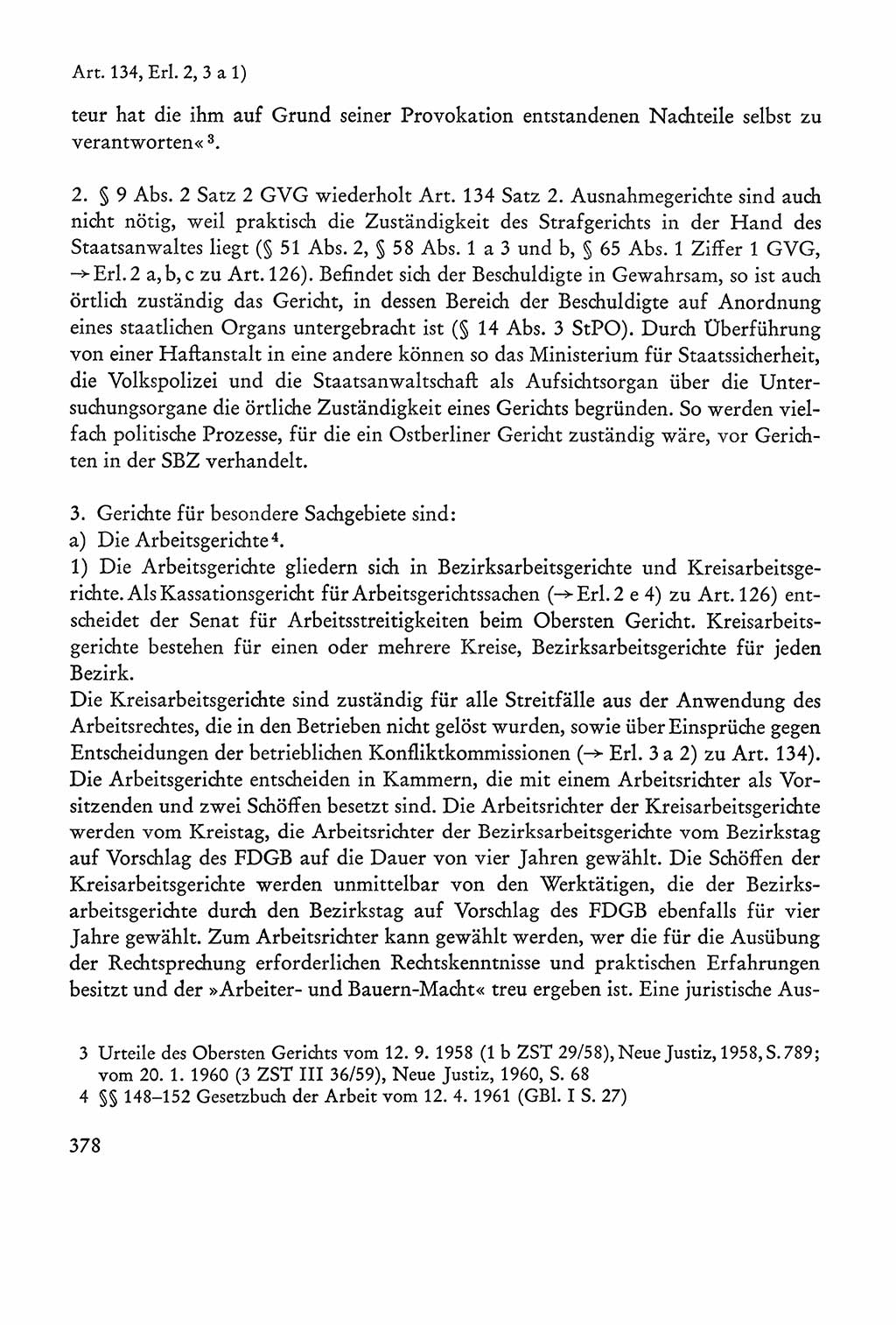 Verfassung der Sowjetischen Besatzungszone (SBZ) Deutschlands [Deutsche Demokratische Republik (DDR)], Text und Kommentar [Bundesrepublik Deutschland (BRD)] 1962, Seite 378 (Verf. SBZ Dtl. DDR Komm. BRD 1962, S. 378)