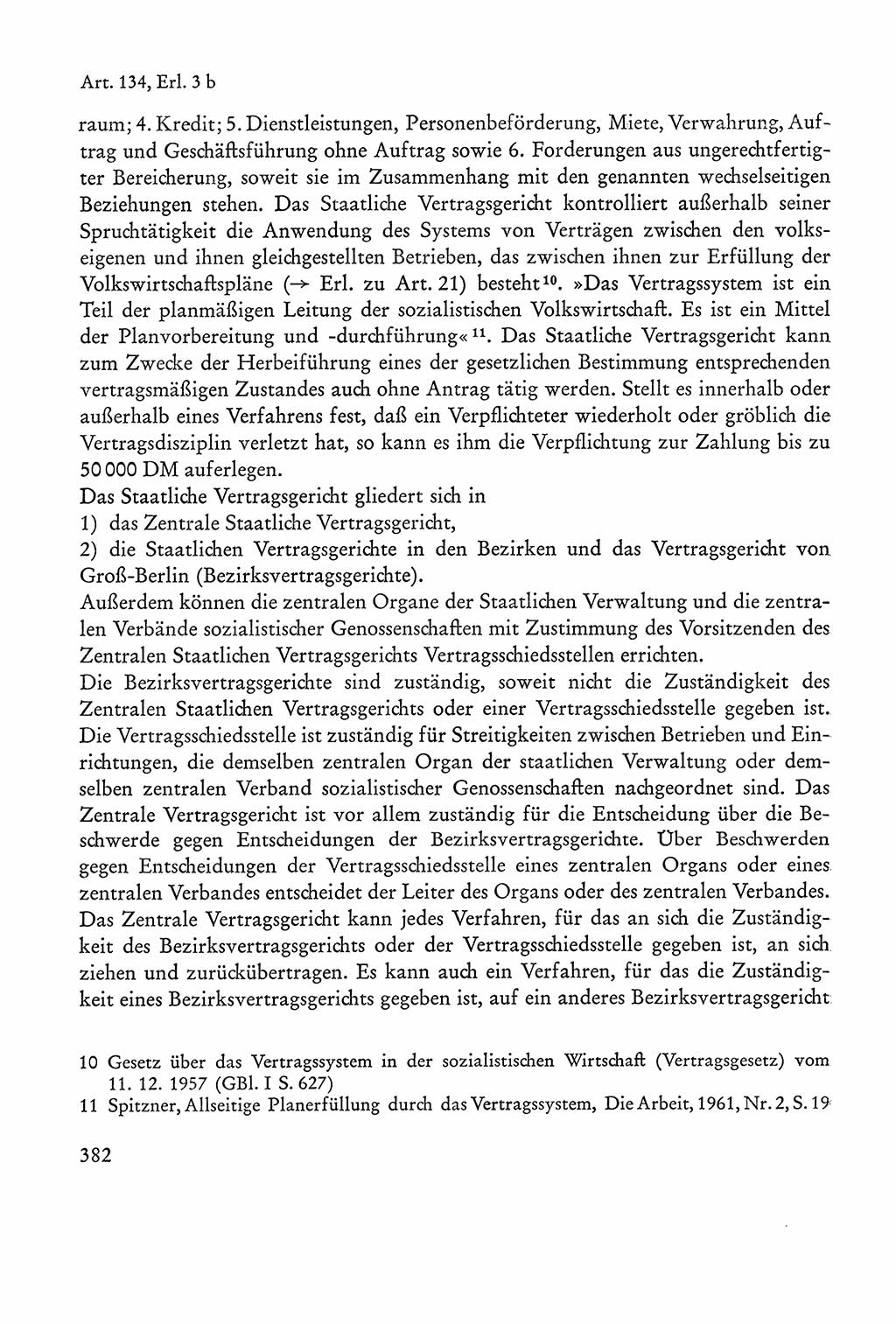 Verfassung der Sowjetischen Besatzungszone (SBZ) Deutschlands [Deutsche Demokratische Republik (DDR)], Text und Kommentar [Bundesrepublik Deutschland (BRD)] 1962, Seite 382 (Verf. SBZ Dtl. DDR Komm. BRD 1962, S. 382)