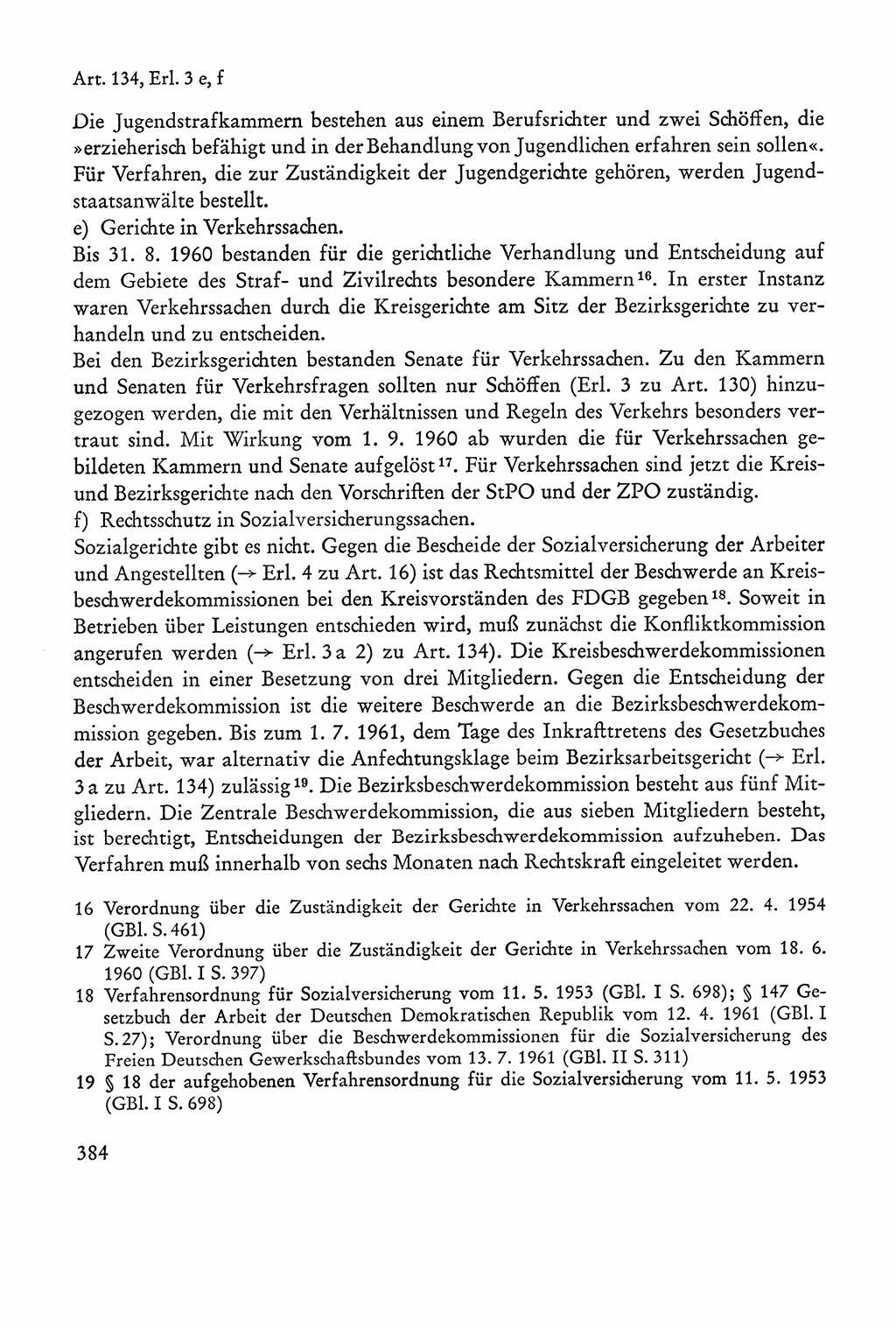 Verfassung der Sowjetischen Besatzungszone (SBZ) Deutschlands [Deutsche Demokratische Republik (DDR)], Text und Kommentar [Bundesrepublik Deutschland (BRD)] 1962, Seite 384 (Verf. SBZ Dtl. DDR Komm. BRD 1962, S. 384)