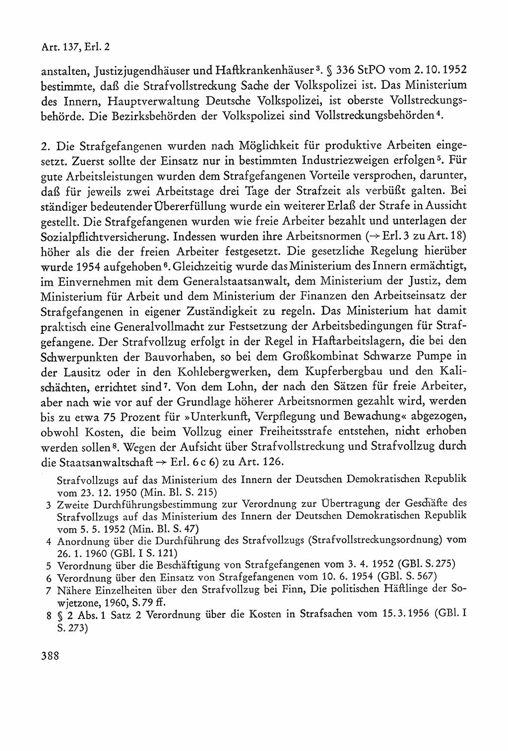 Verfassung der Sowjetischen Besatzungszone (SBZ) Deutschlands [Deutsche Demokratische Republik (DDR)], Text und Kommentar [Bundesrepublik Deutschland (BRD)] 1962, Seite 388 (Verf. SBZ Dtl. DDR Komm. BRD 1962, S. 388)