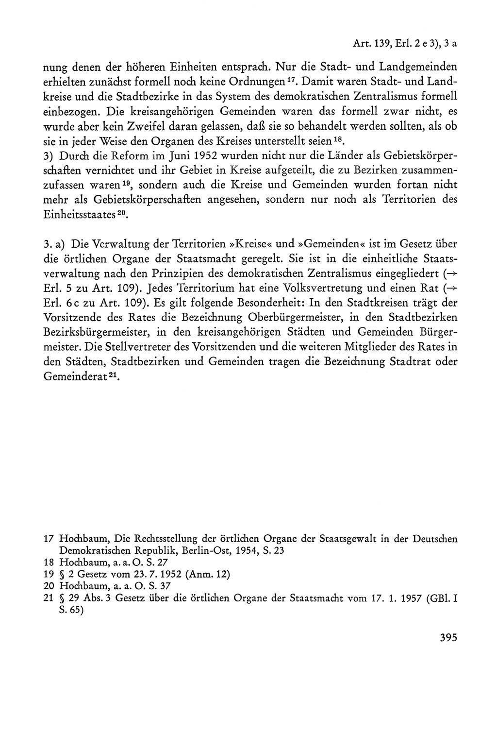 Verfassung der Sowjetischen Besatzungszone (SBZ) Deutschlands [Deutsche Demokratische Republik (DDR)], Text und Kommentar [Bundesrepublik Deutschland (BRD)] 1962, Seite 395 (Verf. SBZ Dtl. DDR Komm. BRD 1962, S. 395)