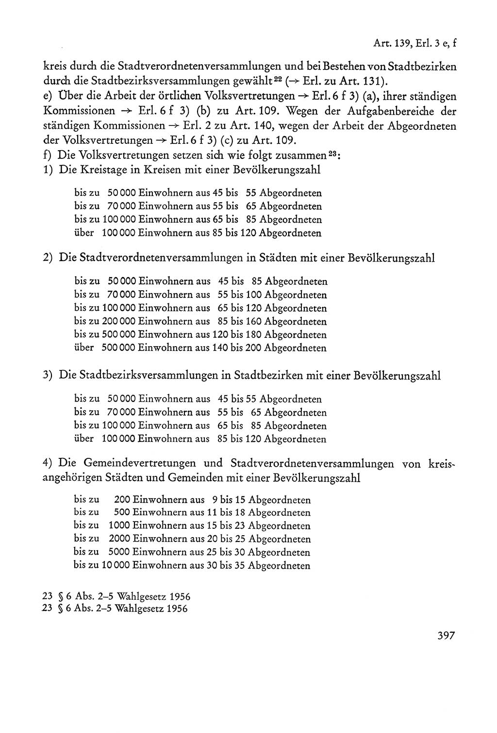 Verfassung der Sowjetischen Besatzungszone (SBZ) Deutschlands [Deutsche Demokratische Republik (DDR)], Text und Kommentar [Bundesrepublik Deutschland (BRD)] 1962, Seite 397 (Verf. SBZ Dtl. DDR Komm. BRD 1962, S. 397)