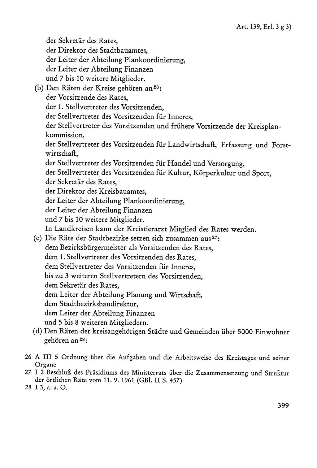 Verfassung der Sowjetischen Besatzungszone (SBZ) Deutschlands [Deutsche Demokratische Republik (DDR)], Text und Kommentar [Bundesrepublik Deutschland (BRD)] 1962, Seite 399 (Verf. SBZ Dtl. DDR Komm. BRD 1962, S. 399)