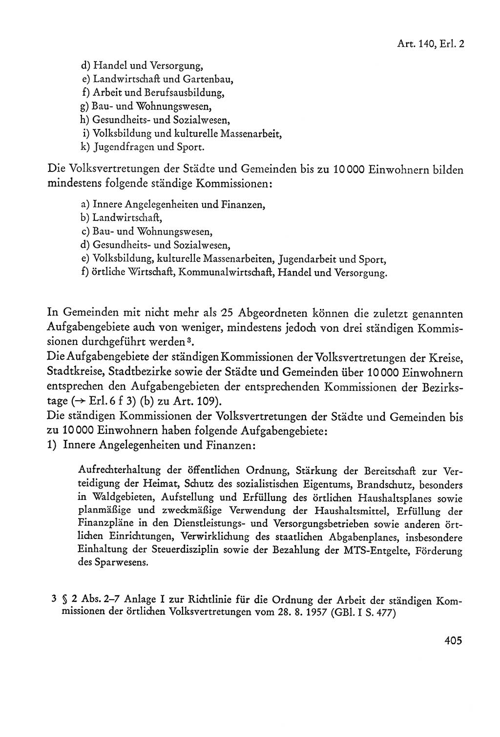 Verfassung der Sowjetischen Besatzungszone (SBZ) Deutschlands [Deutsche Demokratische Republik (DDR)], Text und Kommentar [Bundesrepublik Deutschland (BRD)] 1962, Seite 405 (Verf. SBZ Dtl. DDR Komm. BRD 1962, S. 405)