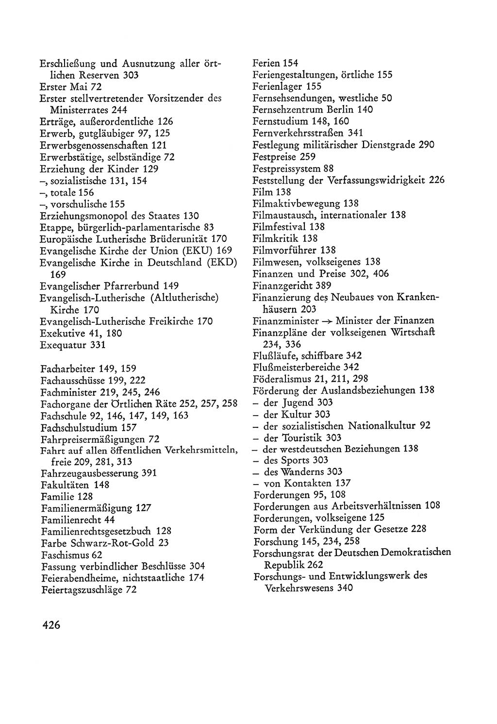 Verfassung der Sowjetischen Besatzungszone (SBZ) Deutschlands [Deutsche Demokratische Republik (DDR)], Text und Kommentar [Bundesrepublik Deutschland (BRD)] 1962, Seite 426 (Verf. SBZ Dtl. DDR Komm. BRD 1962, S. 426)