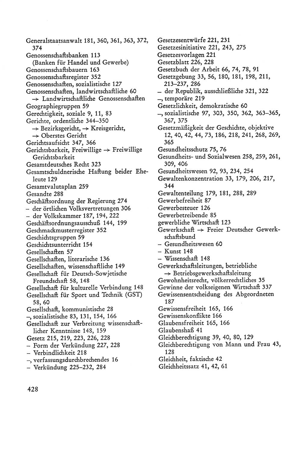 Verfassung der Sowjetischen Besatzungszone (SBZ) Deutschlands [Deutsche Demokratische Republik (DDR)], Text und Kommentar [Bundesrepublik Deutschland (BRD)] 1962, Seite 428 (Verf. SBZ Dtl. DDR Komm. BRD 1962, S. 428)